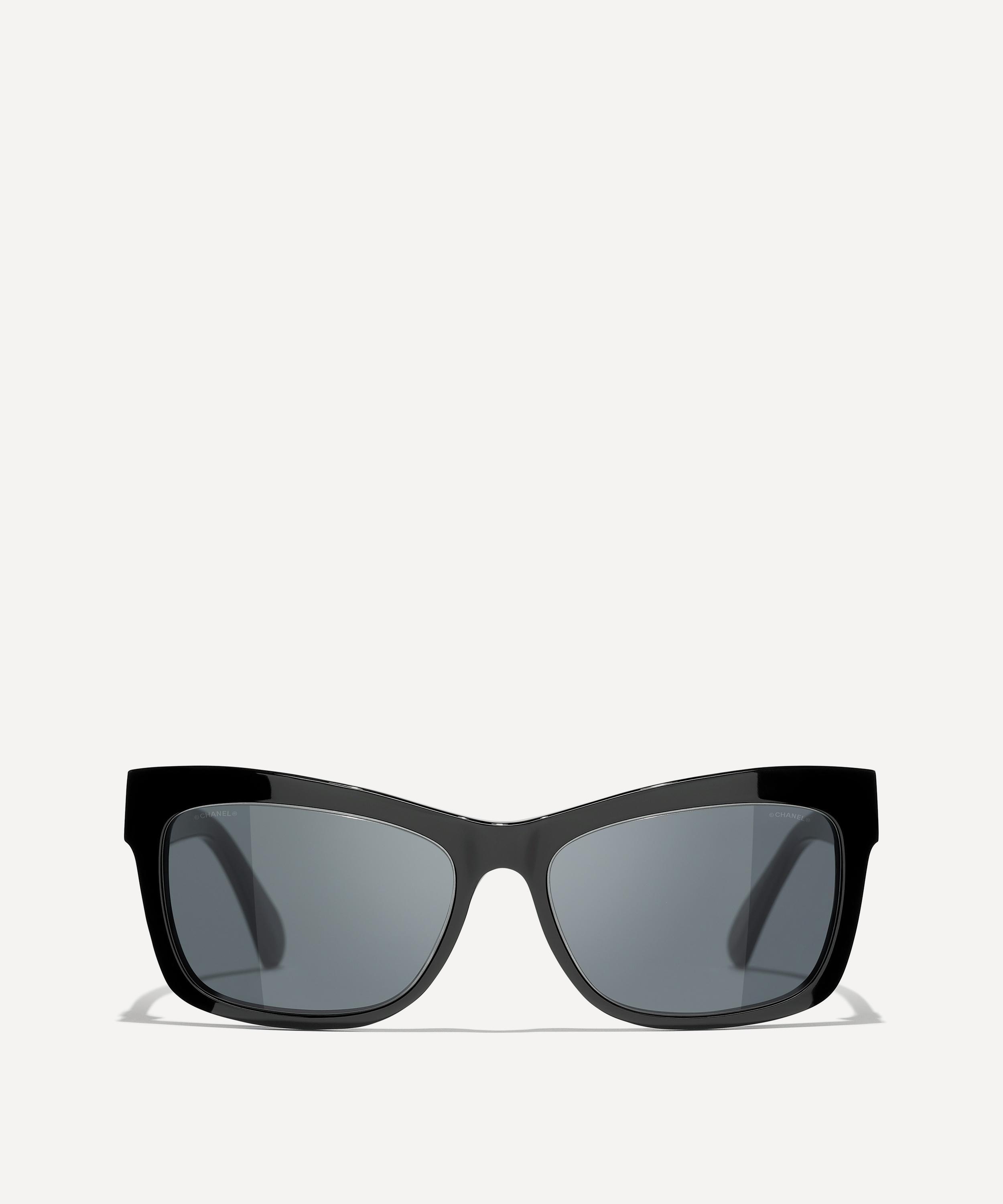 Chanel Women's Rectangular Sunglasses in Black
