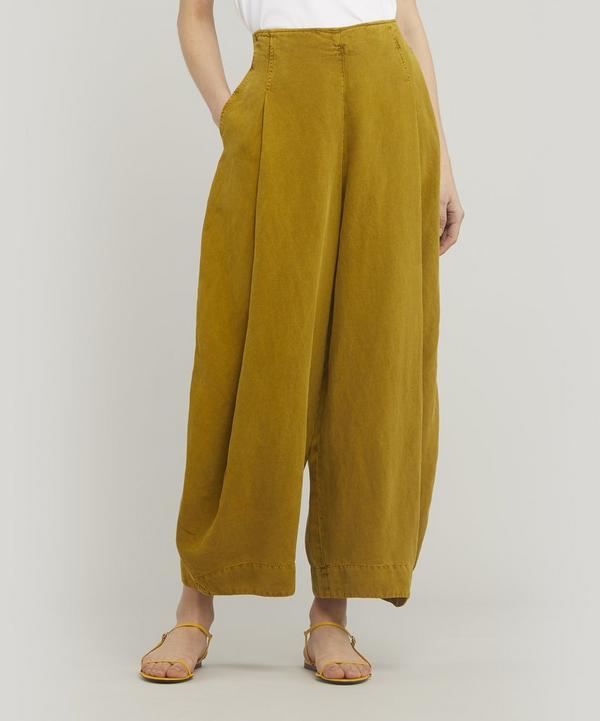 Oska Linen Sedda Wide-leg Trousers in 