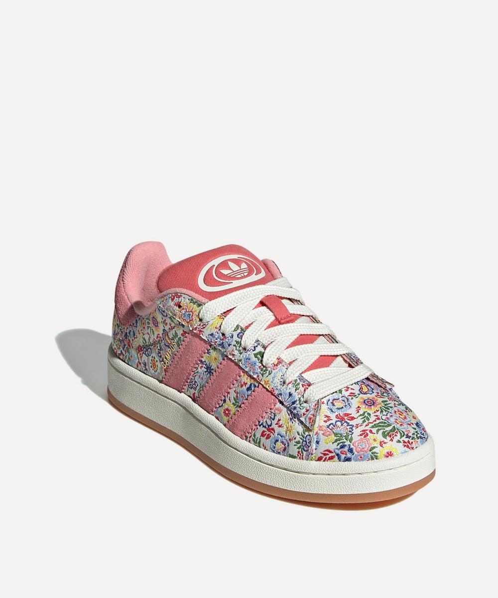 adidas X Liberty London Campus 00S Elastic Lace Kids Shoes in Pink