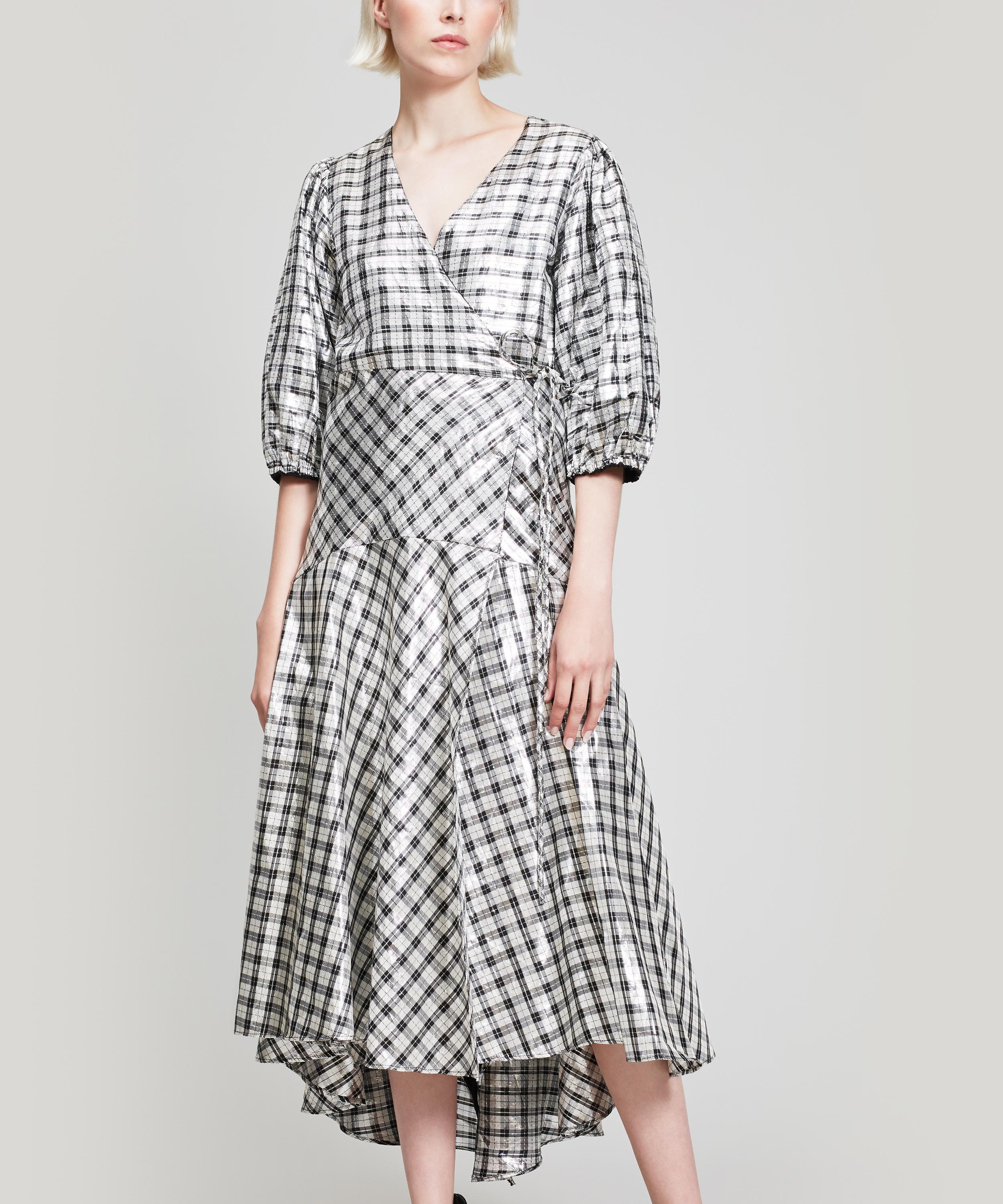 Ganni Lagarde Dress in Metallic Lyst Canada