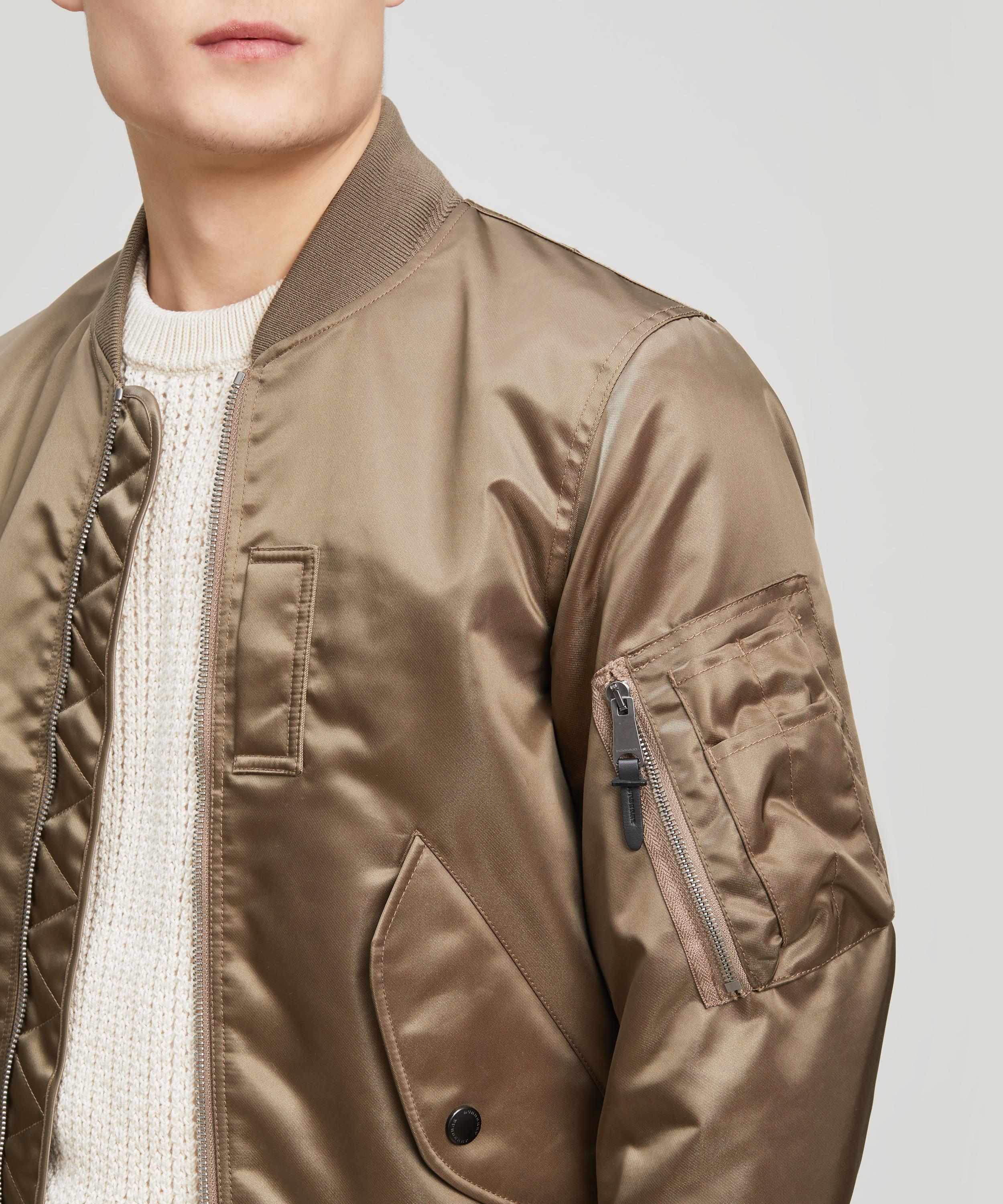 Burberry Brinkley Satin Bomber Jacket for Men - Lyst