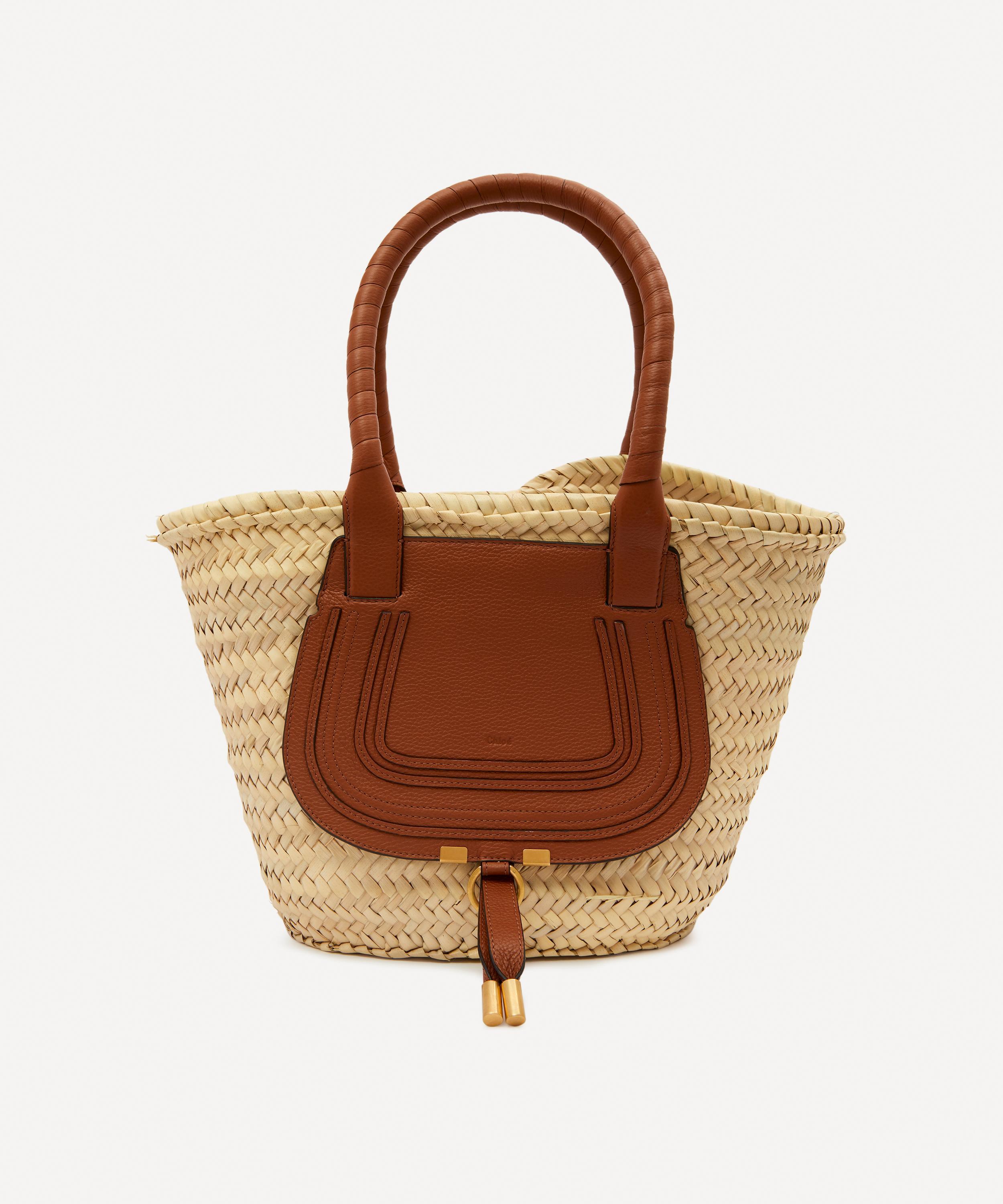 Chloé Leather Medium Marcie Basket Bag in Tan (Natural) | Lyst