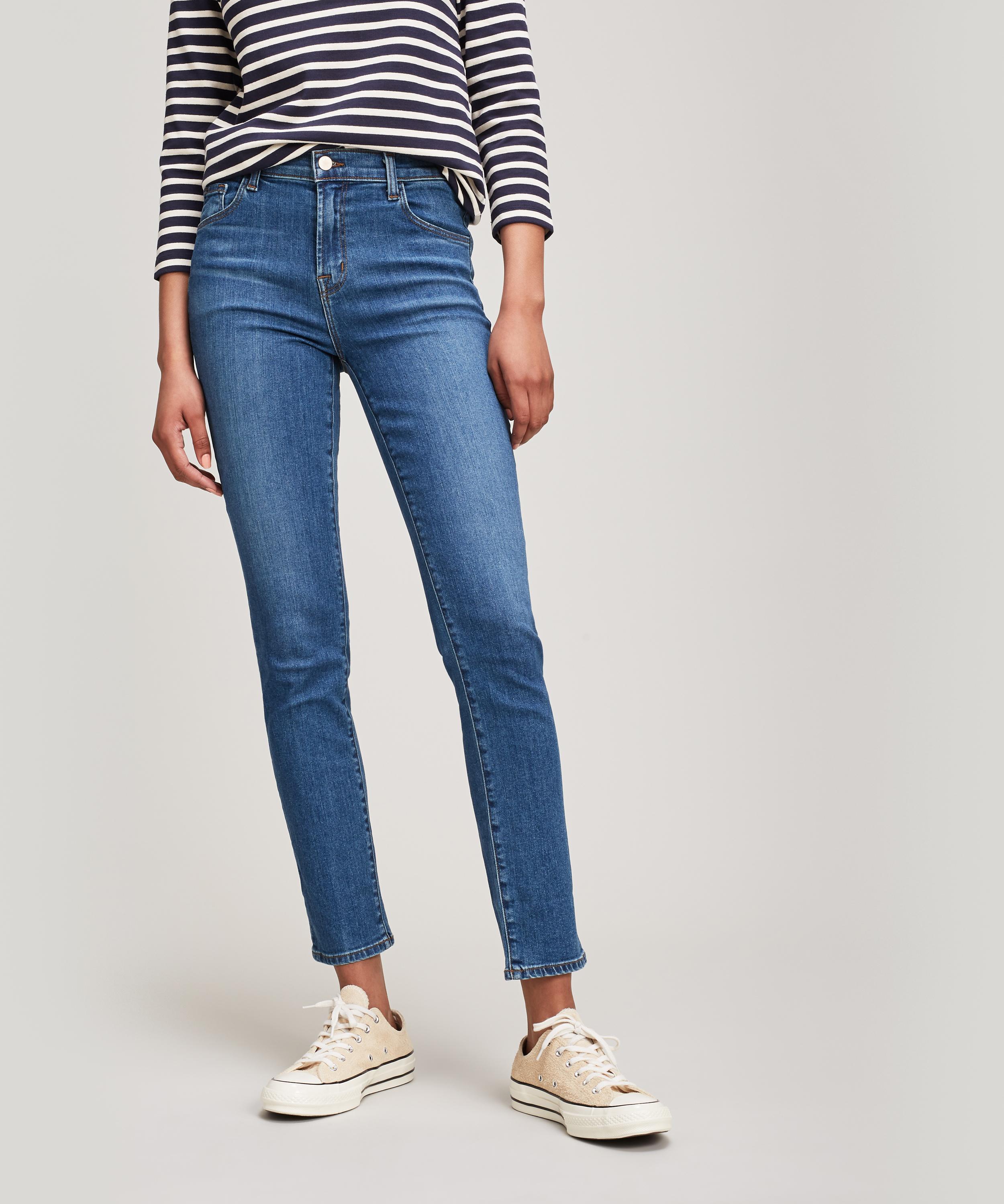 j brand ruby high rise cigarette jeans