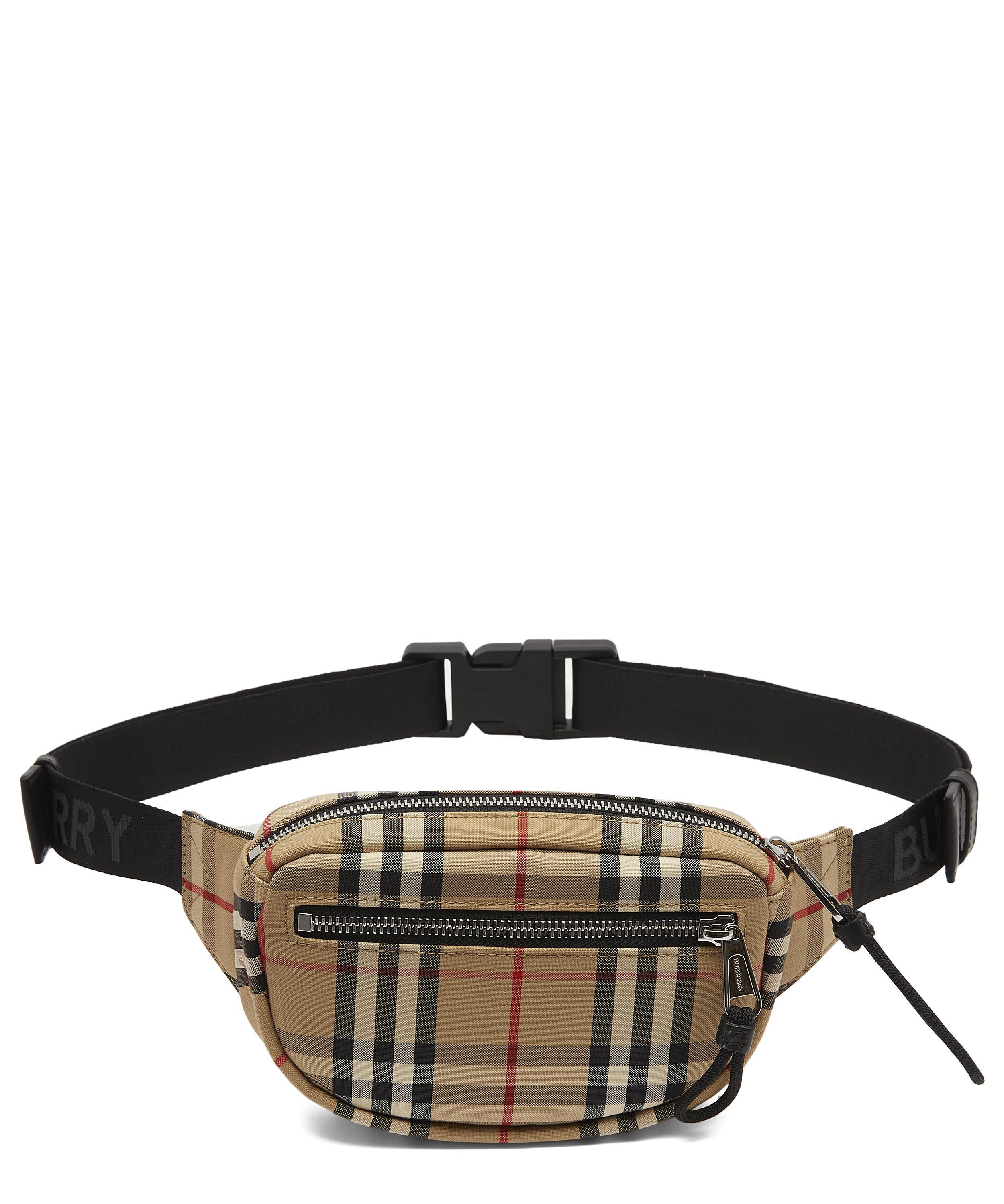 Burberry Vintage Check Small Belt Bag for Men Lyst UK