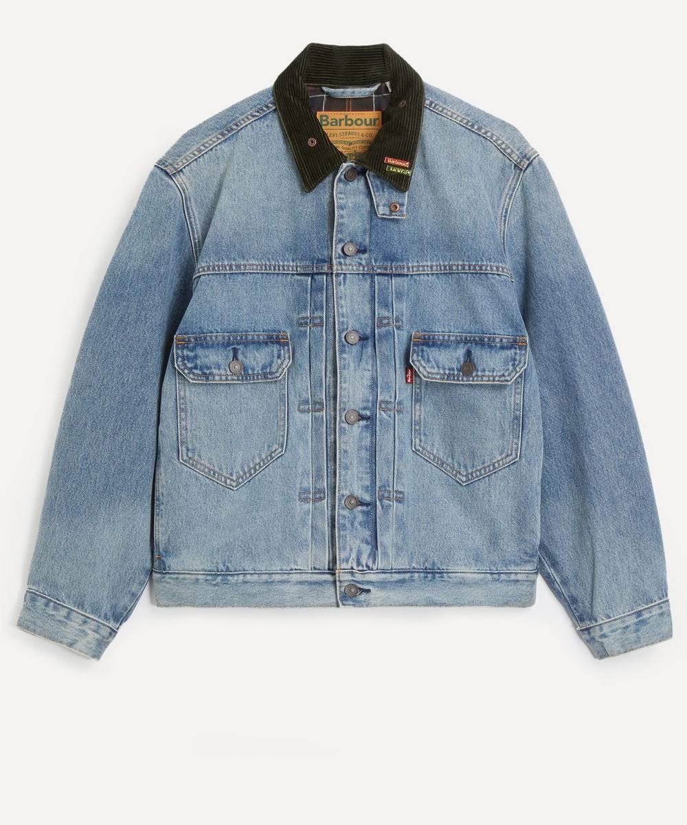 Barbour X Levi's Type Ii Denim Jacket in Blue for Men | Lyst UK