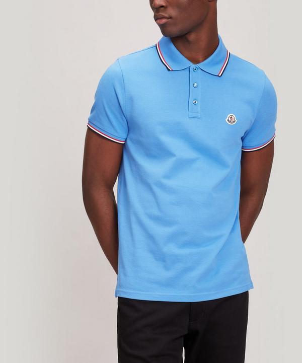 Moncler Cotton Polo in Azure (Blue) for Men | Lyst