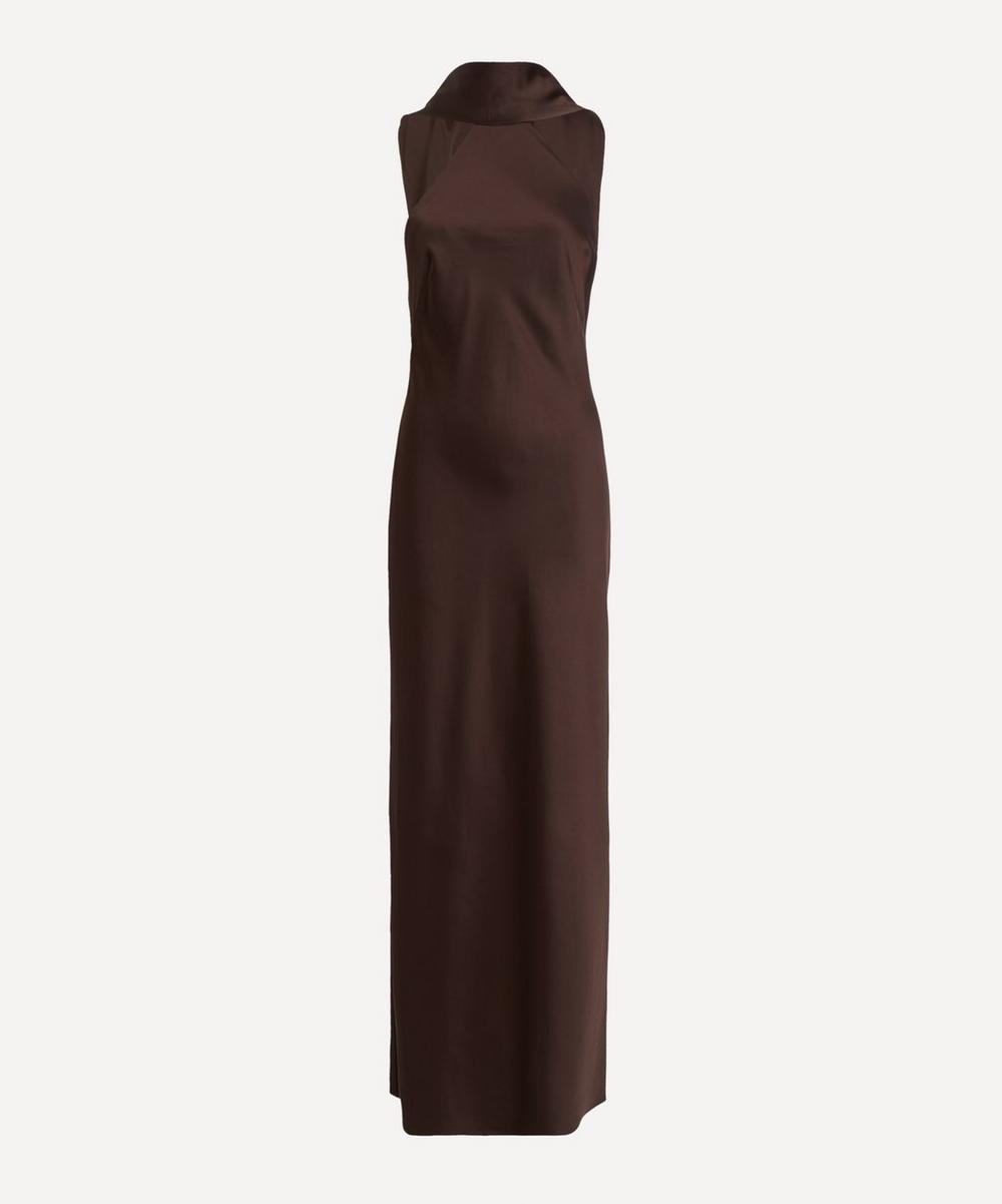 Significant Other Lucile Halter Maxi Dress in Brown | Lyst