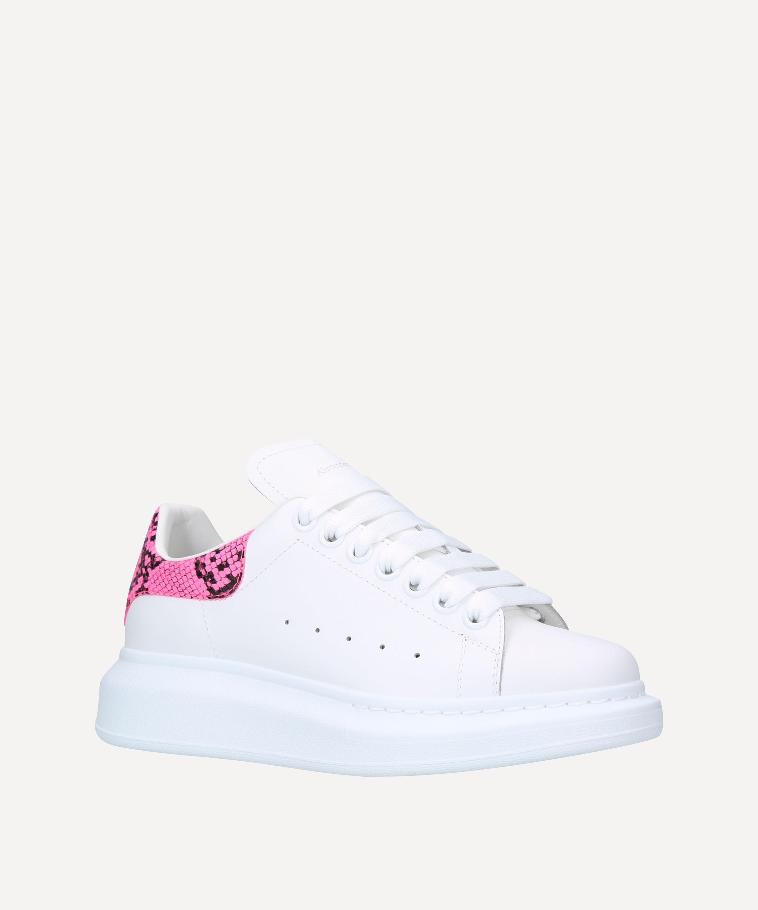 alexander mcqueen runway leather platform trainers