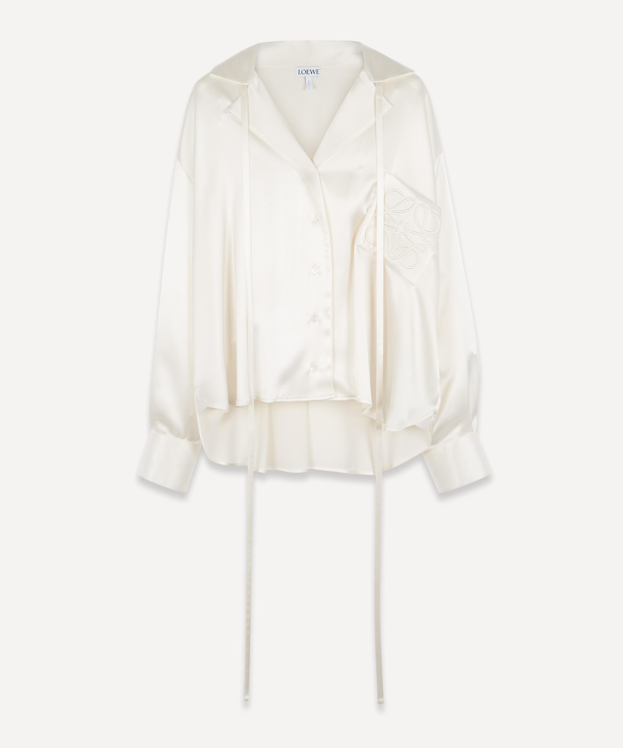 Loewe Anagram Satin Pyjama Blouse Lyst