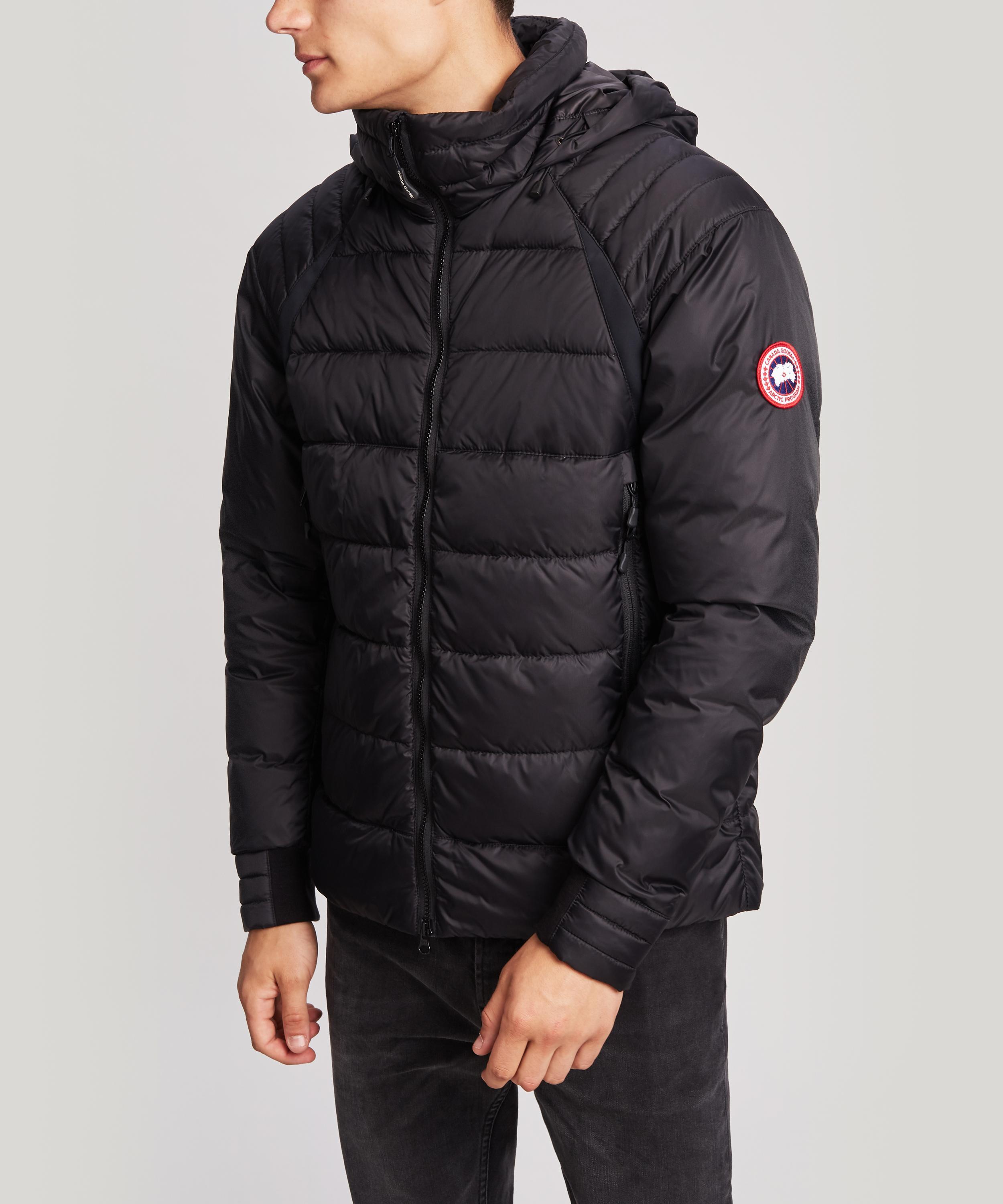 Canada Goose Goose Hybridge Base Hooded Jacket in Navy (Blue) for Men Lyst
