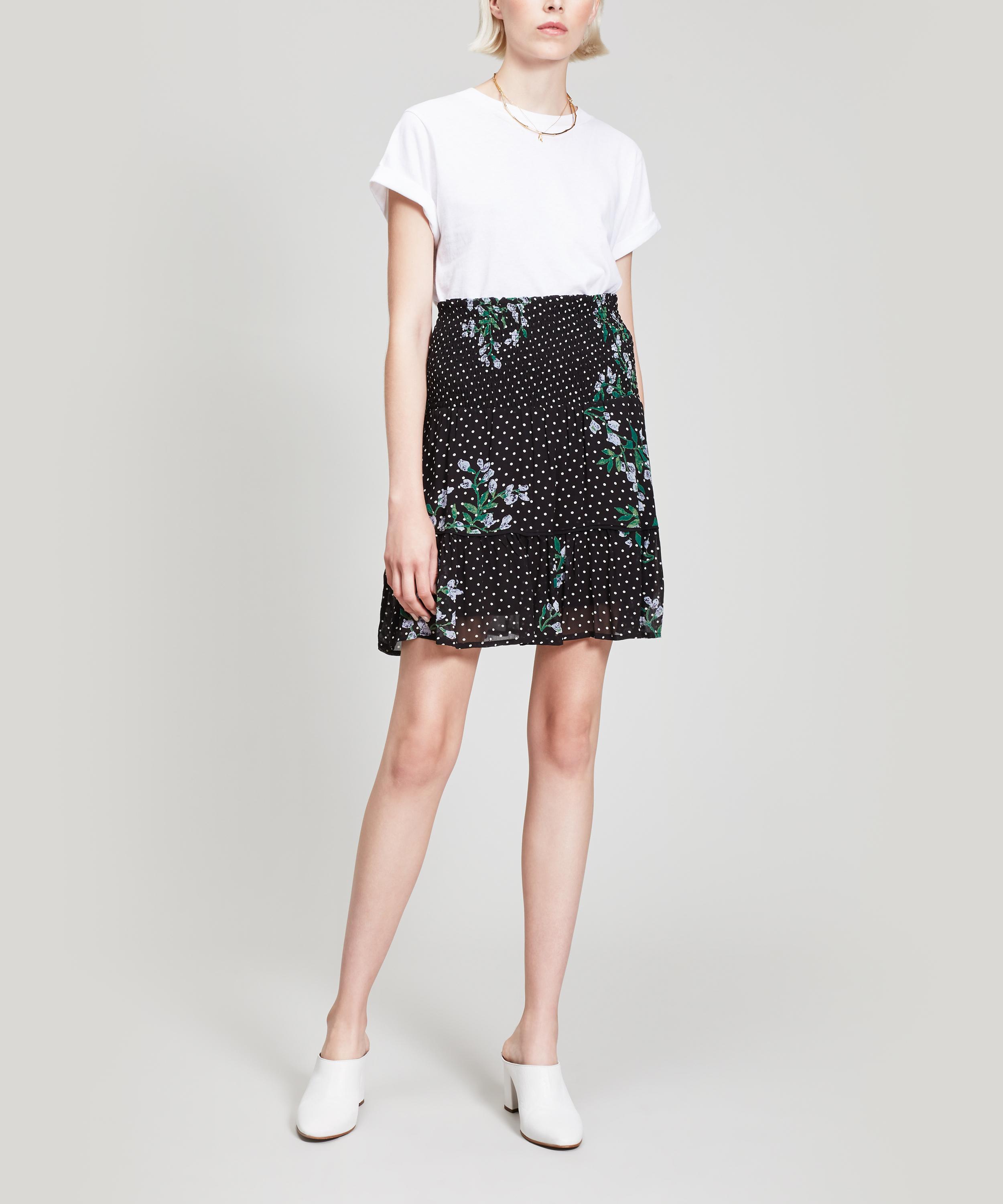 ganni rometty georgette mini dress