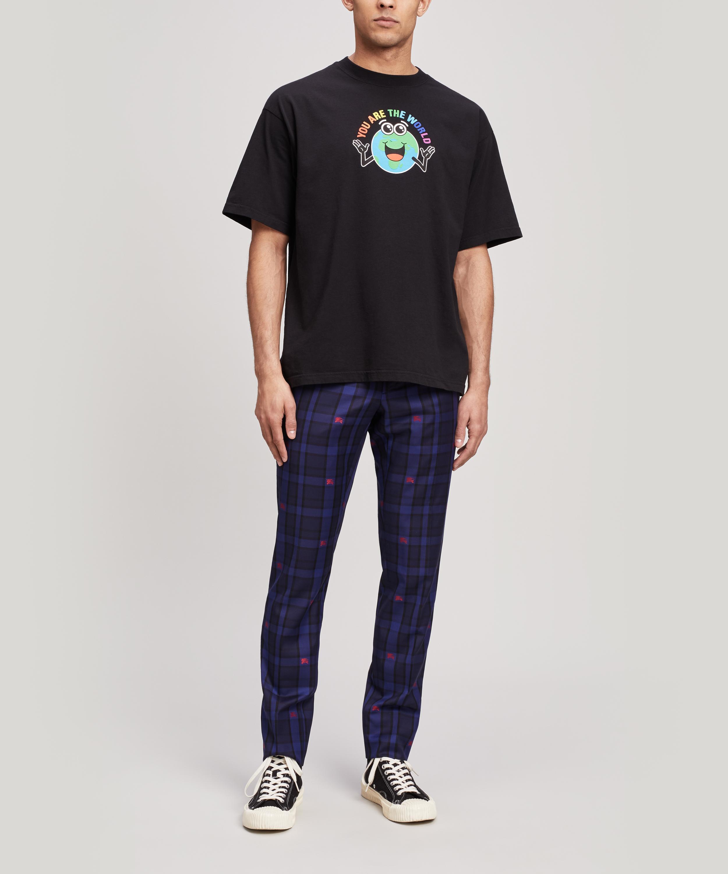 World Cotton T-shirt in Black for Men 