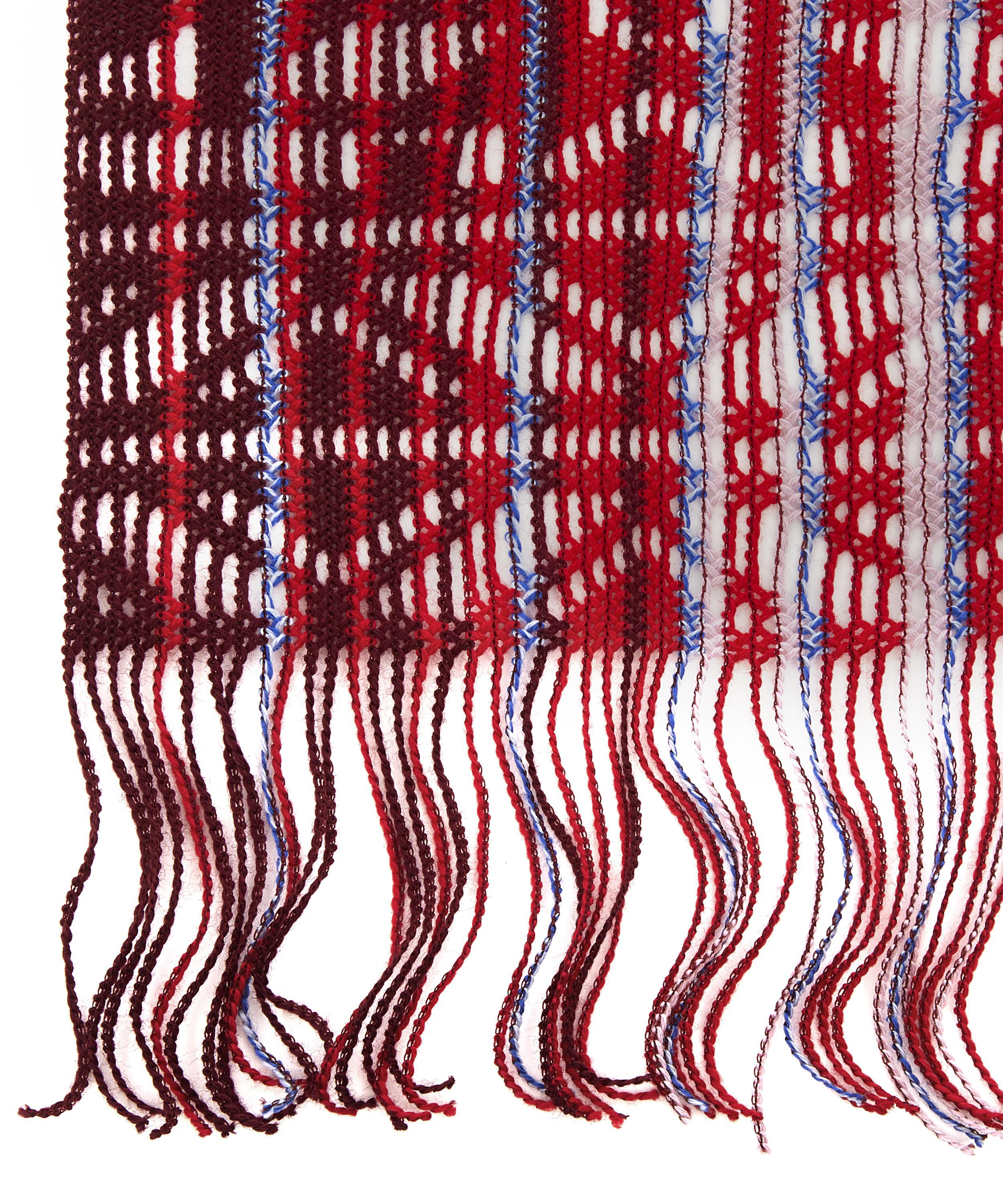 Missoni Red//Purple Basketweave Scarf