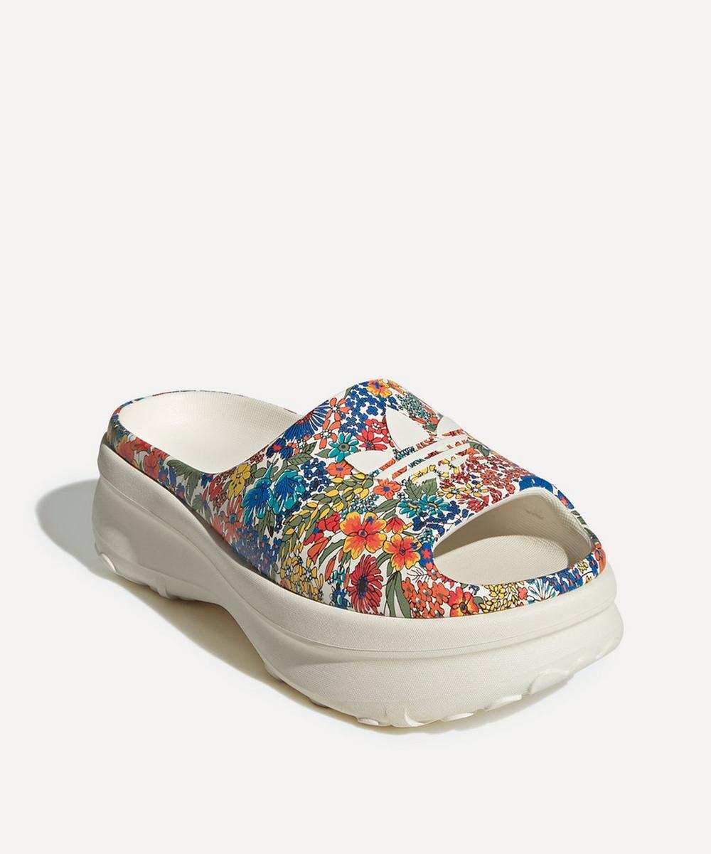 adidas×Liberty☆ADIFOM STAN Platform サンダル【UK発】 adidas X Liberty London Adifom Stan Slide Shoes in White | Lyst