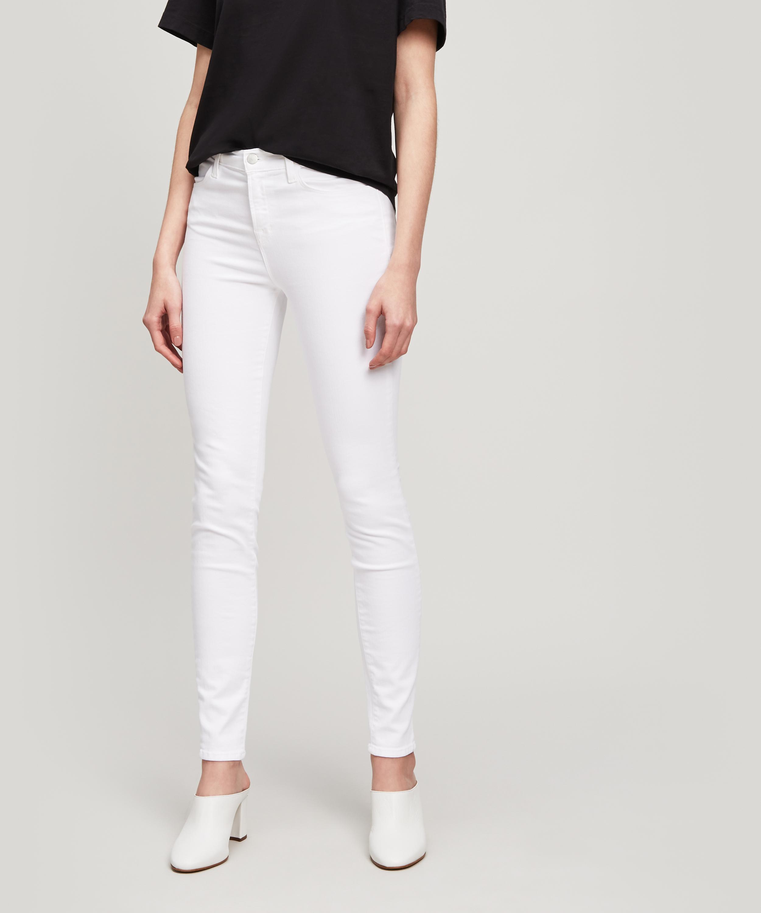 j brand maria high rise white