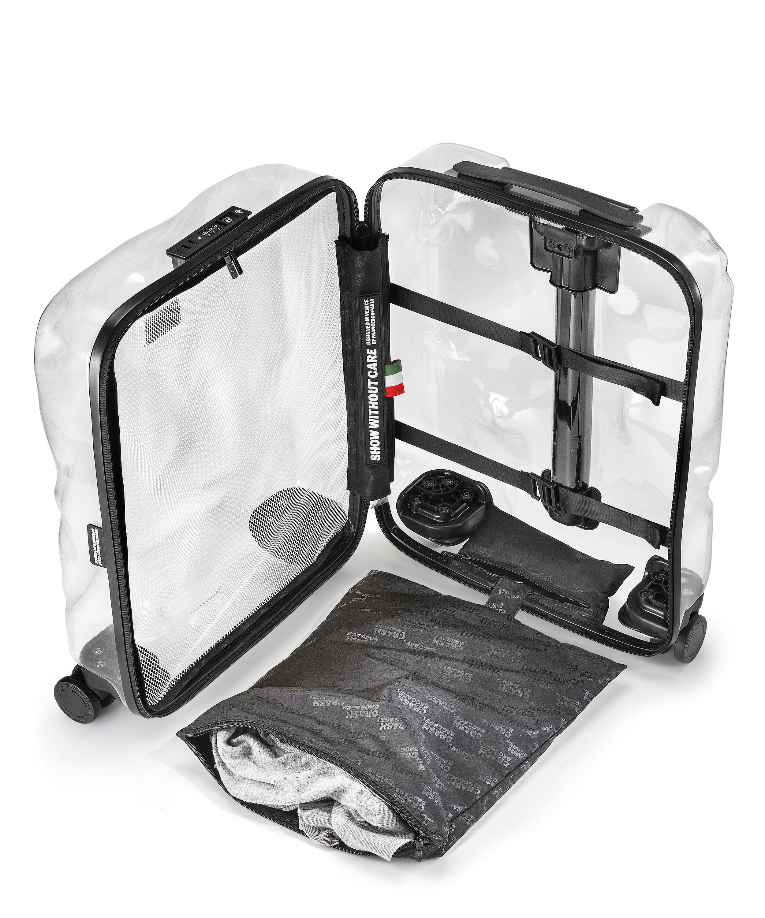 Crash Baggage 40l 4wheel Share Clear Carryon Trolley Lyst