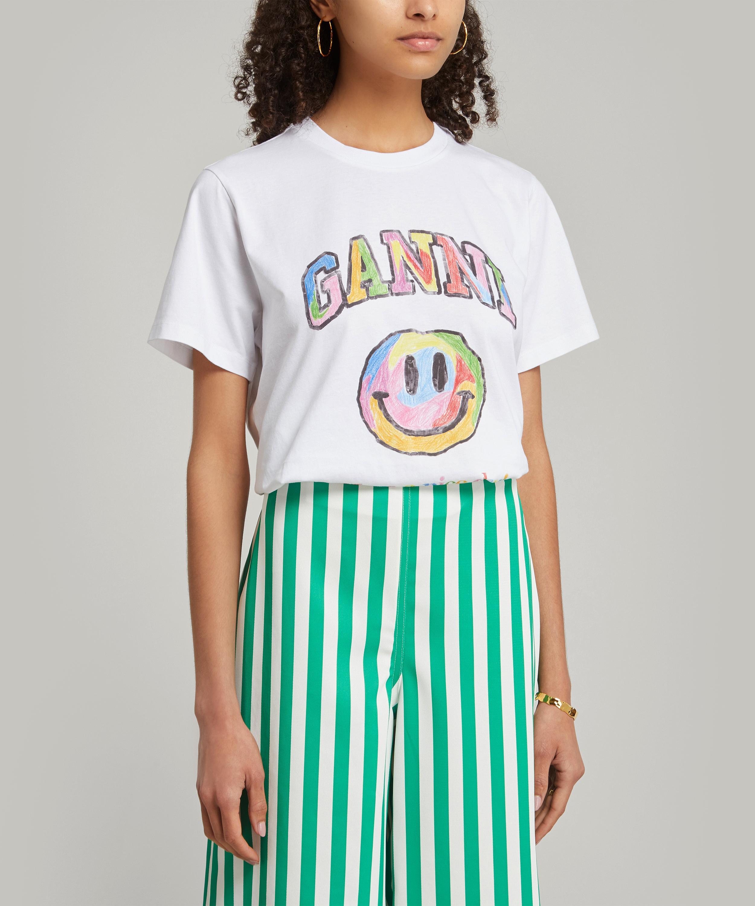 smiley printed t shirt