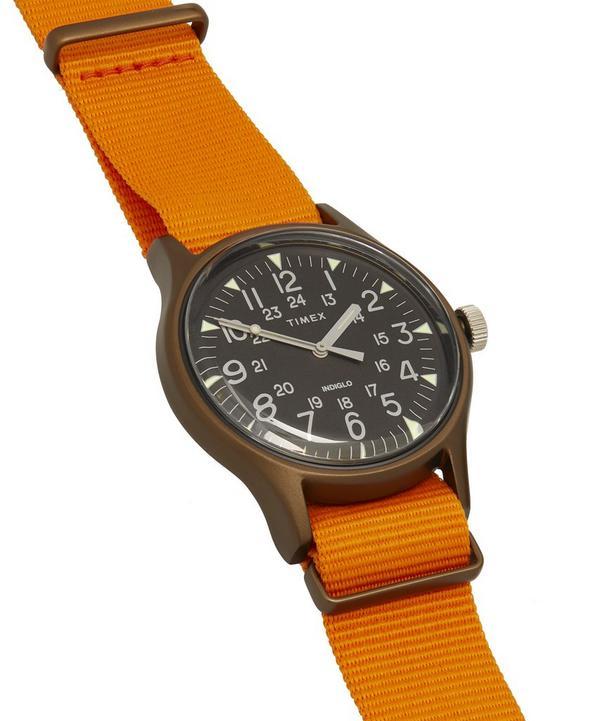 Timex Mk1 Aluminium Canvas Strap Watch in Orange for Men | Lyst