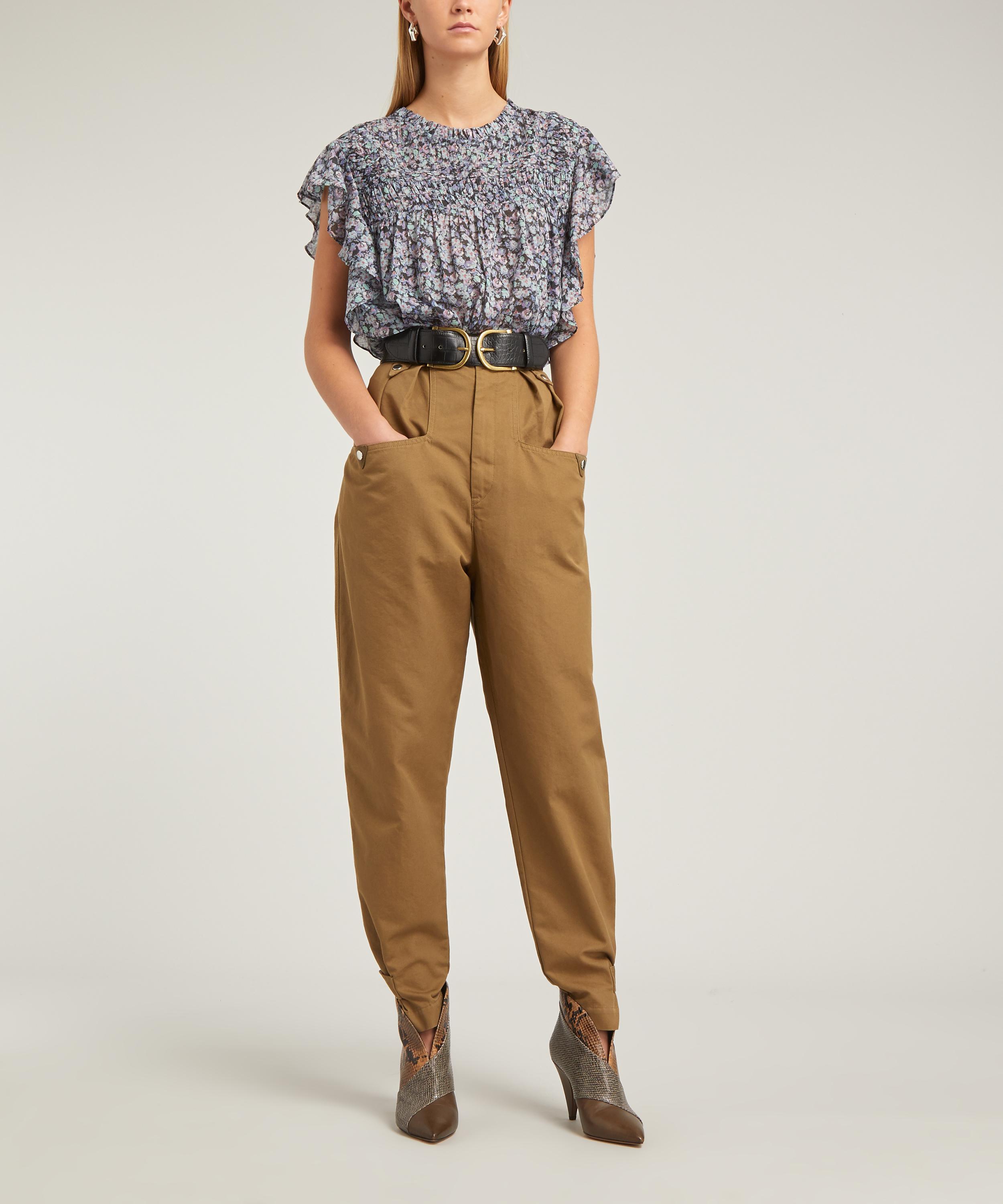 TISO PANTS-KHAKI | ISABEL MARANT – FOR ARTISTS ONLY