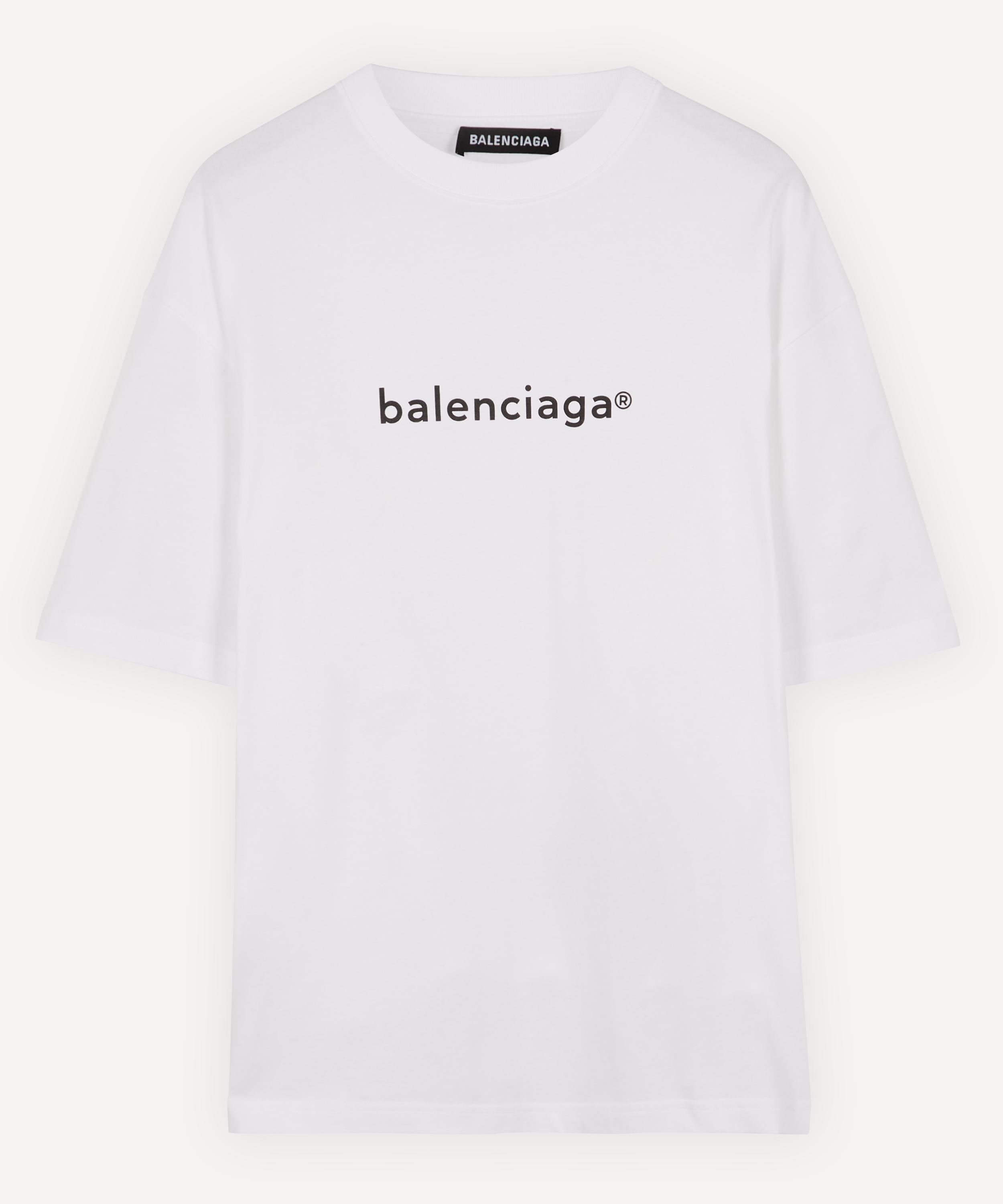 Balenciaga New Copyright Cotton Logo T-shirt in White for Men - Lyst