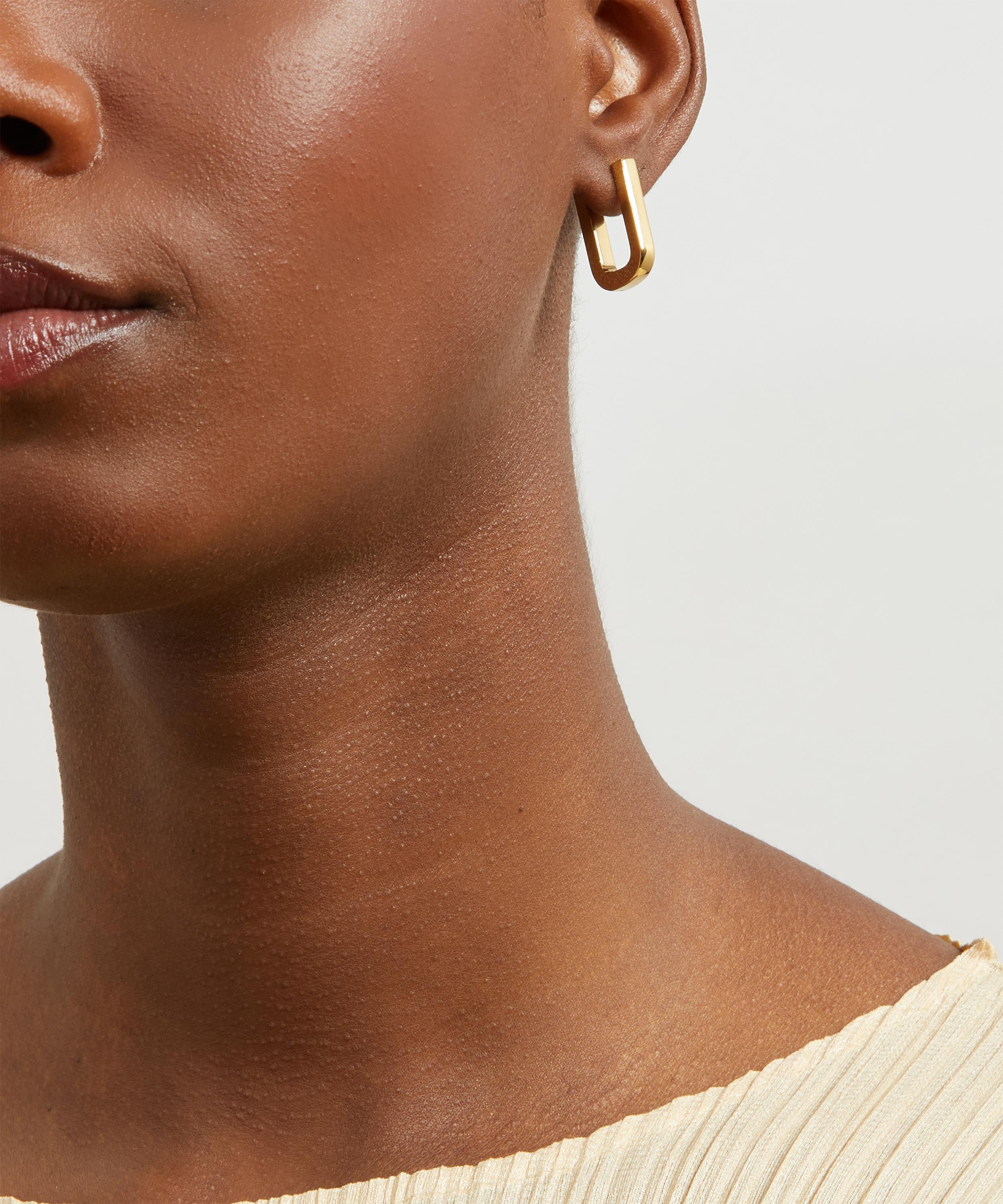 chunky square hoop earrings