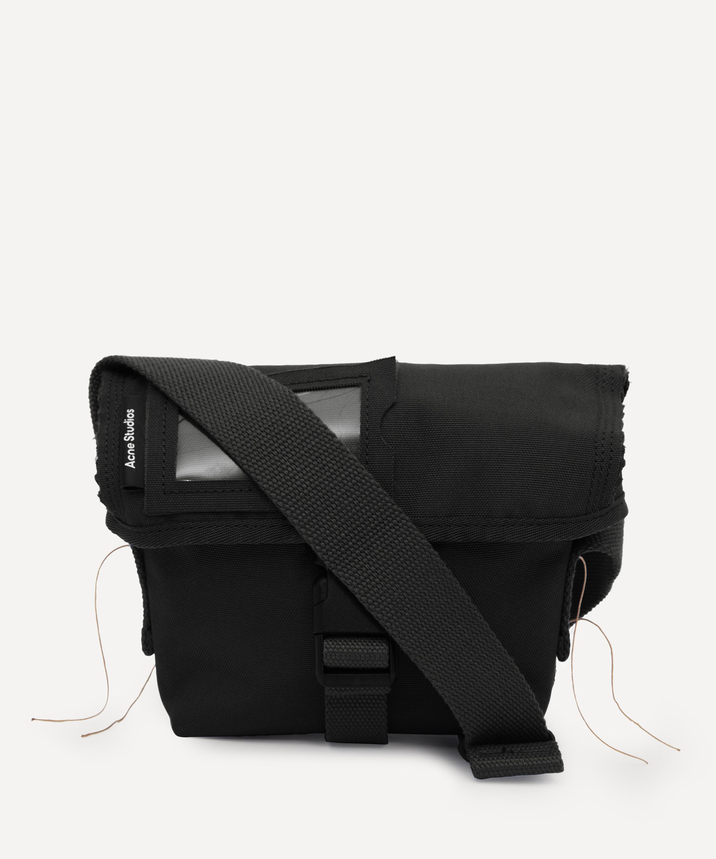 black mini messenger bag
