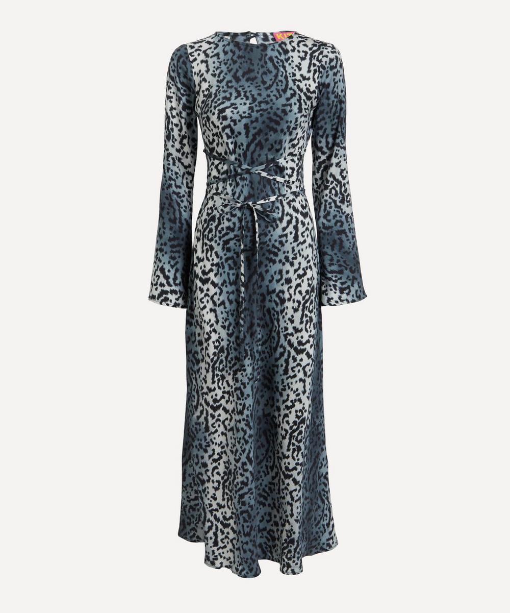 Midaxi Dress Karen Millen Colour Block Leopard Print Dress Kitri