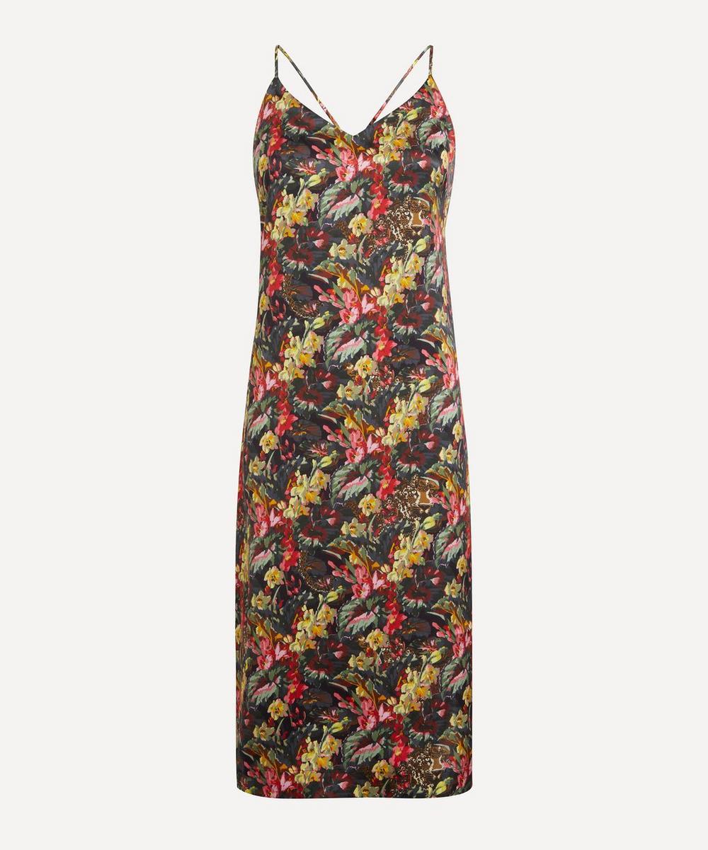 Black Classic Silk Chemise