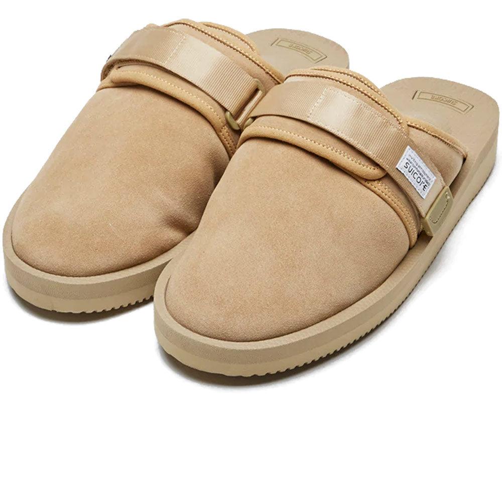 Natural Mens Shoes Slip-on shoes Slippers for Men Suicoke Suede Tan Zavo-vs Slippers in Beige 