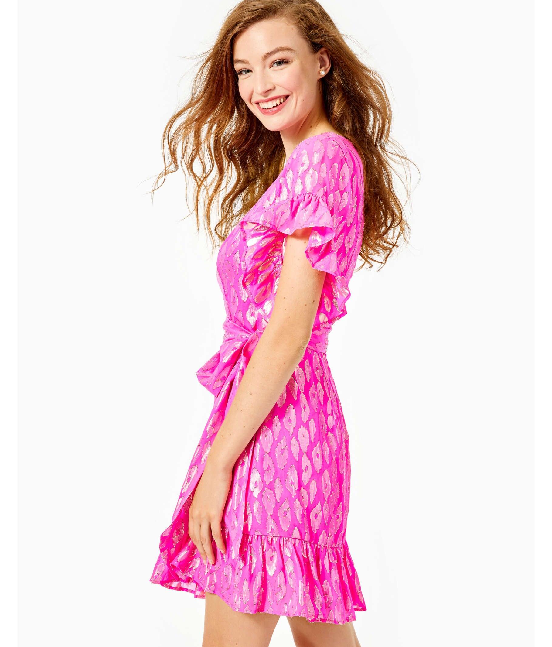 lilly pulitzer metallic dress