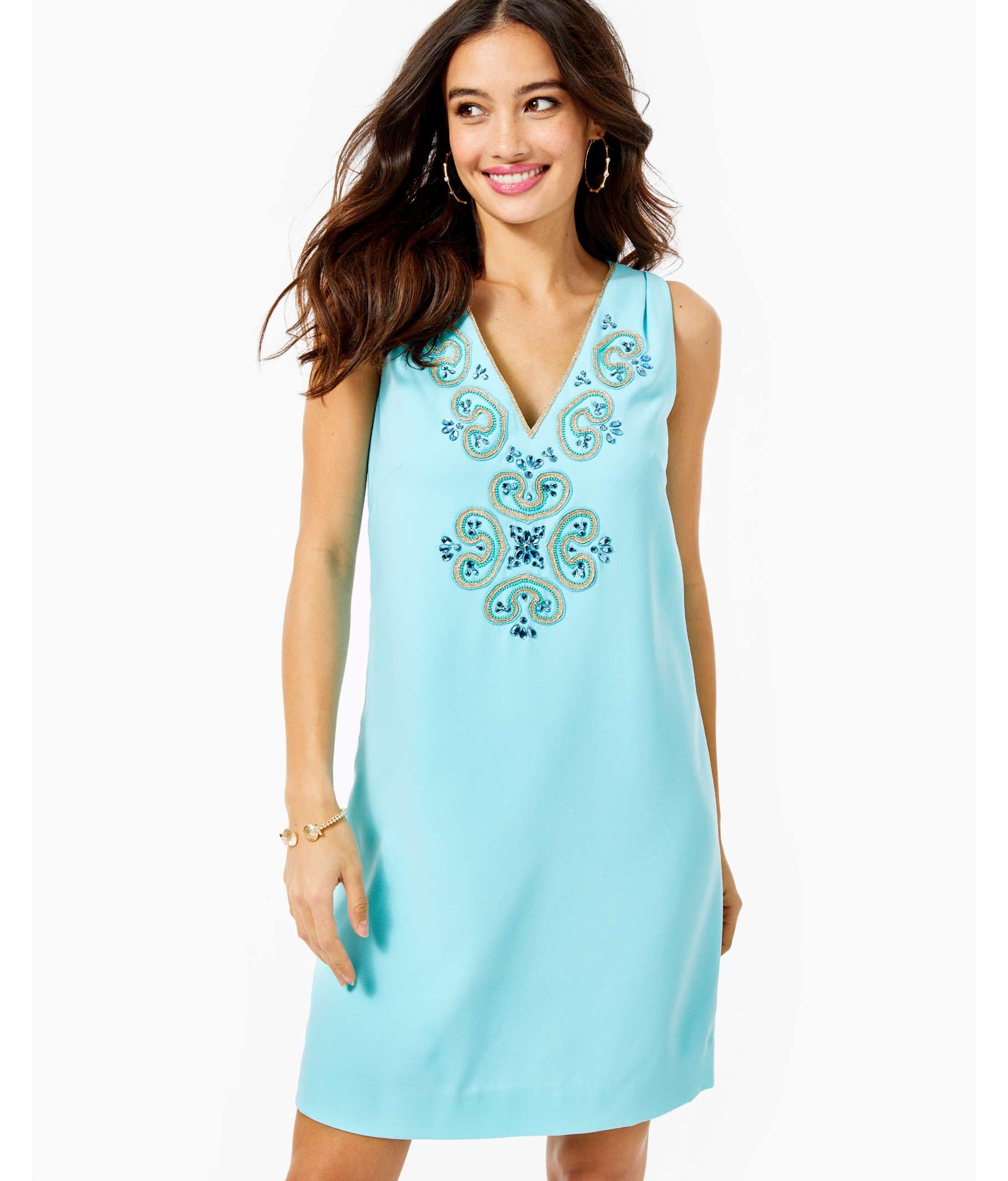 lilly pulitzer blue shift dress