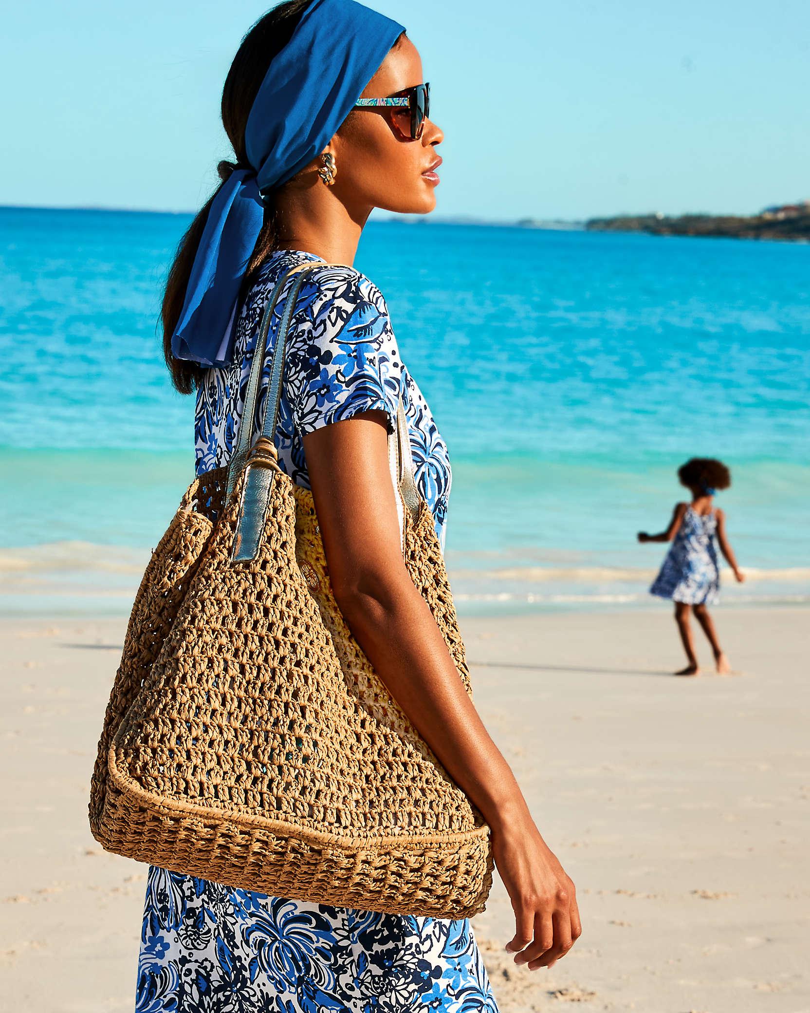 Lilly Pulitzer Isobel Straw Tote in Natural Lyst