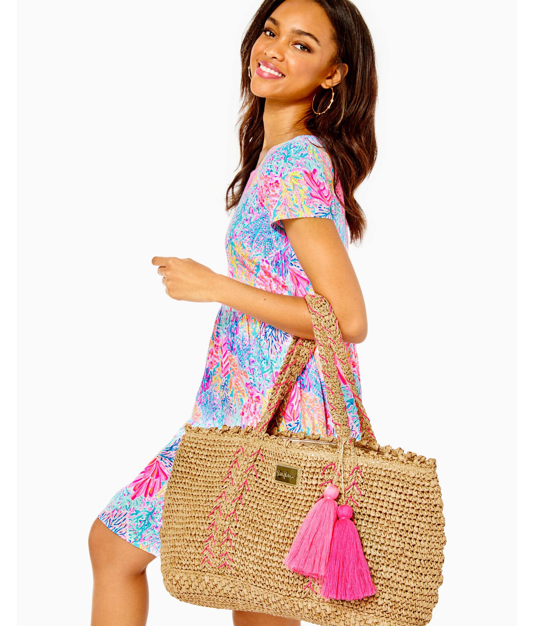 lilly pulitzer straw handbags & purses