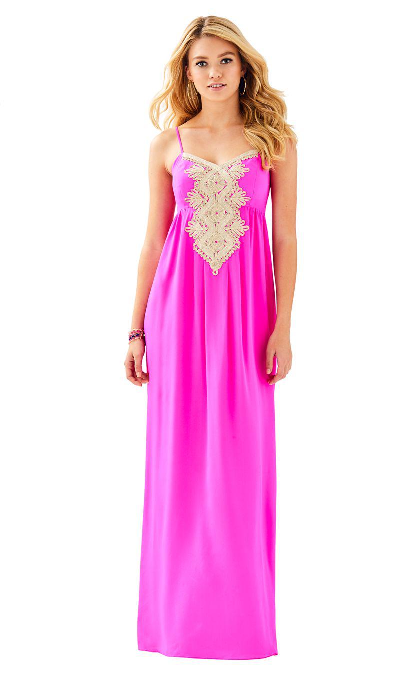 lilly pulitzer kelsea silk maxi dress