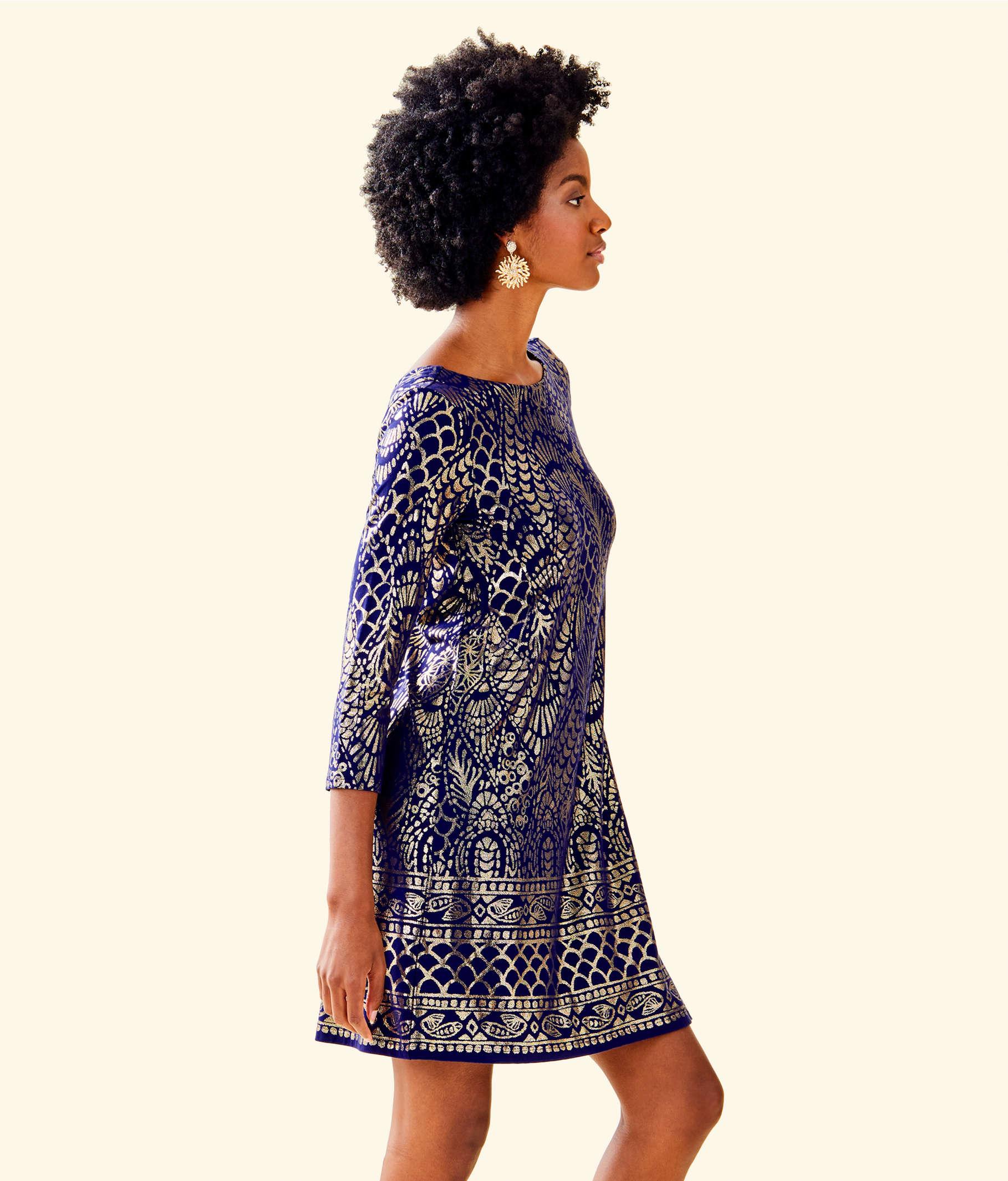 lilly pulitzer metallic dress