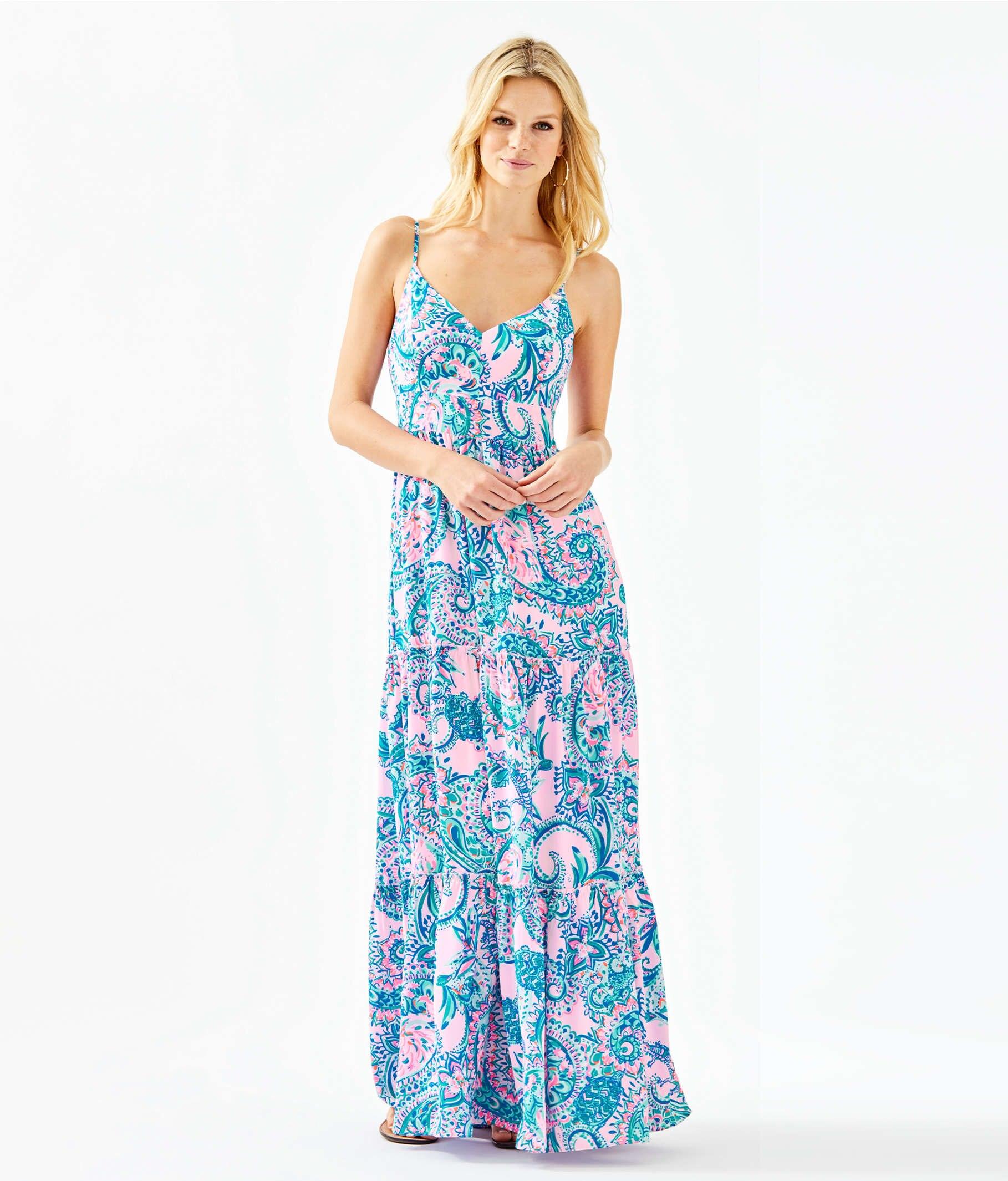 Lilly Pulitzer Melody Maxi Dress in Blue - Lyst