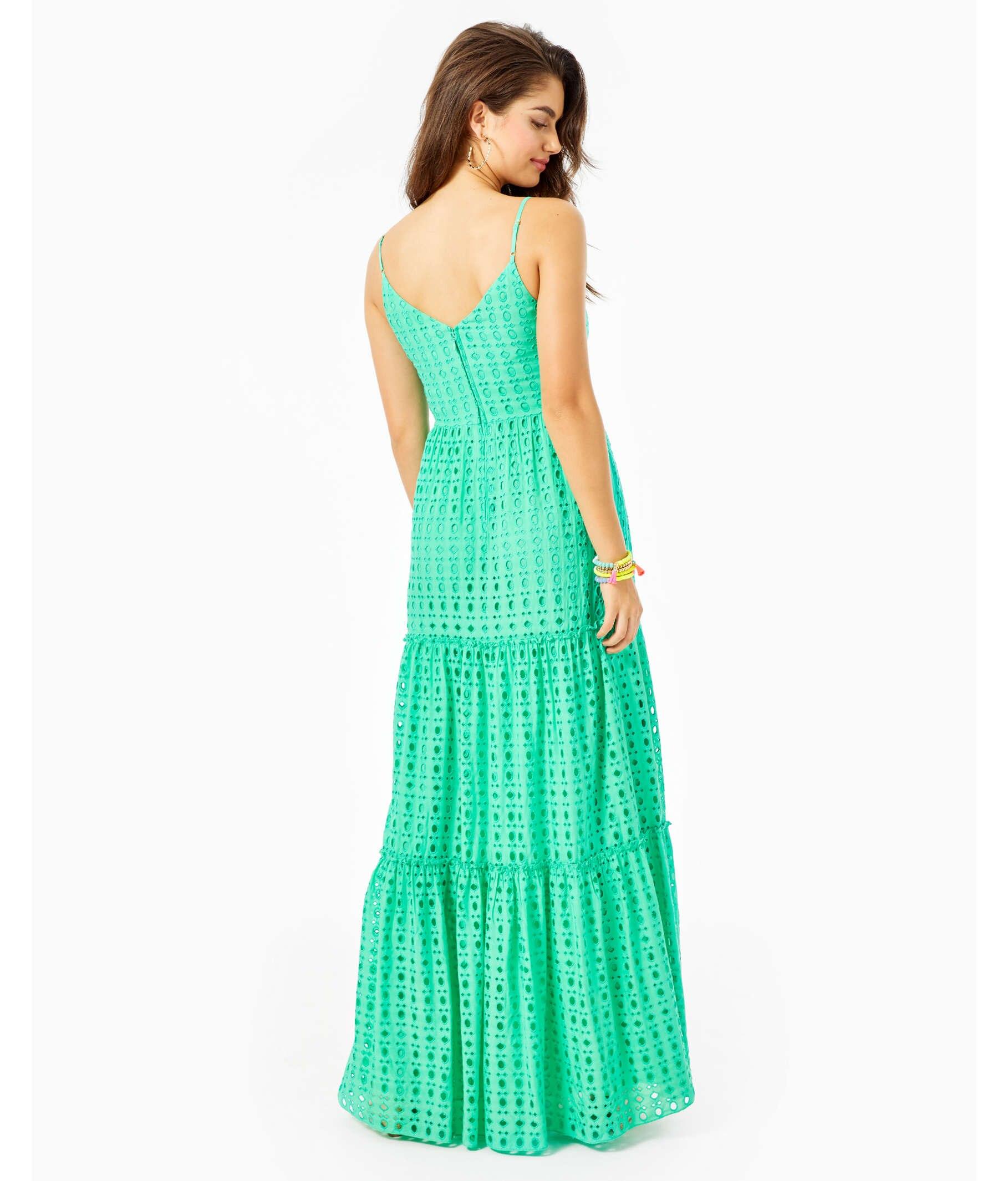 Lilly Pulitzer Melody Maxi Dress in Green - Lyst
