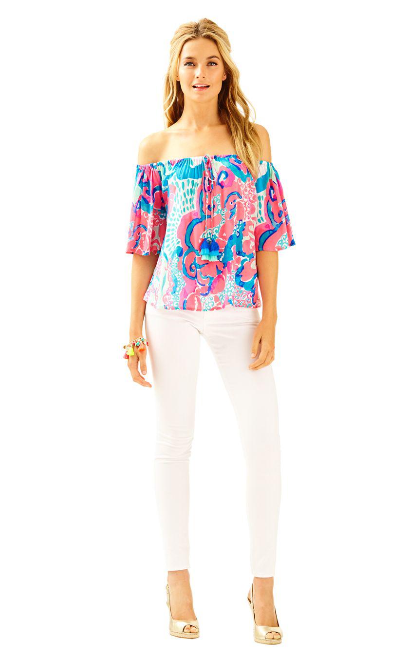 Lilly Pulitzer Sain Off The Shoulder 