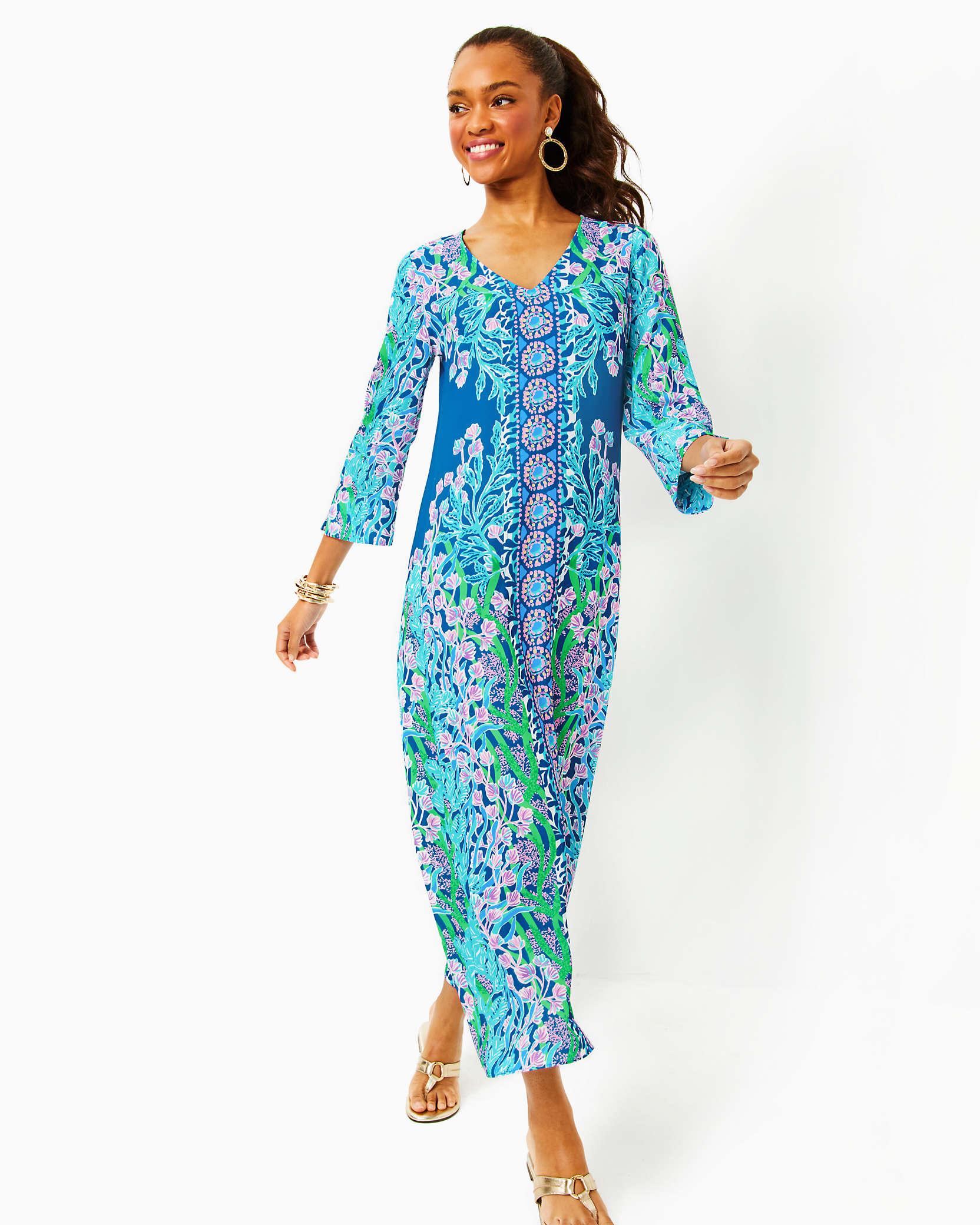 Lilly pulitzer navy orders maxi dress