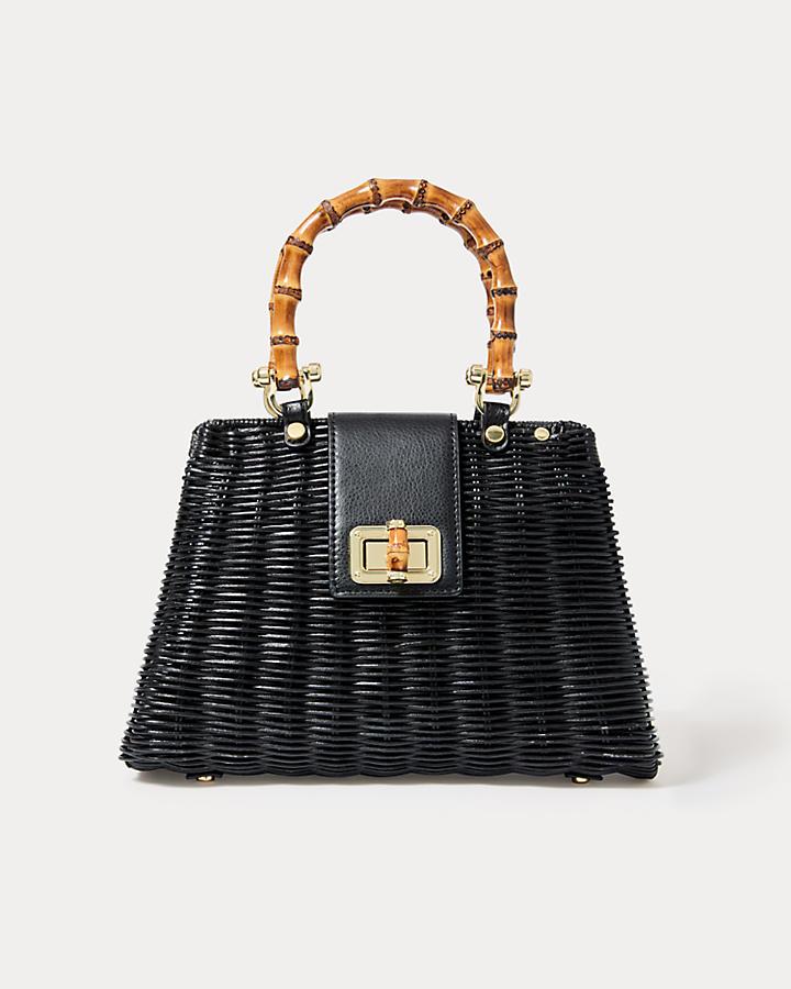 Lilly Pulitzer Leena Top Handle Bag in Black | Lyst