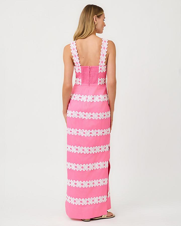 poplin midi dress Simkhai Maddy Colorblock Cotton Poplin Midi Dress