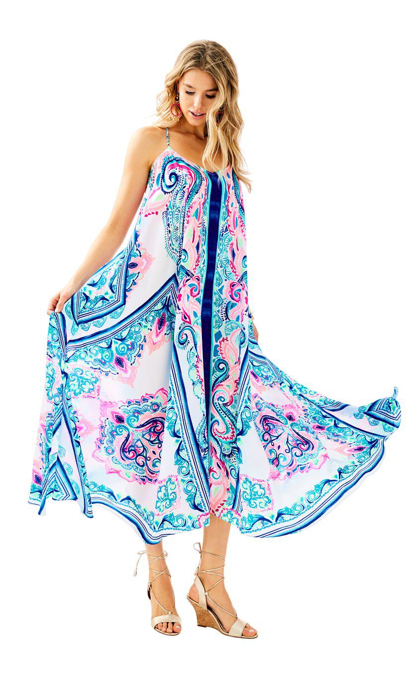 Lilly Pulitzer Satin Juna Maxi Dress in 