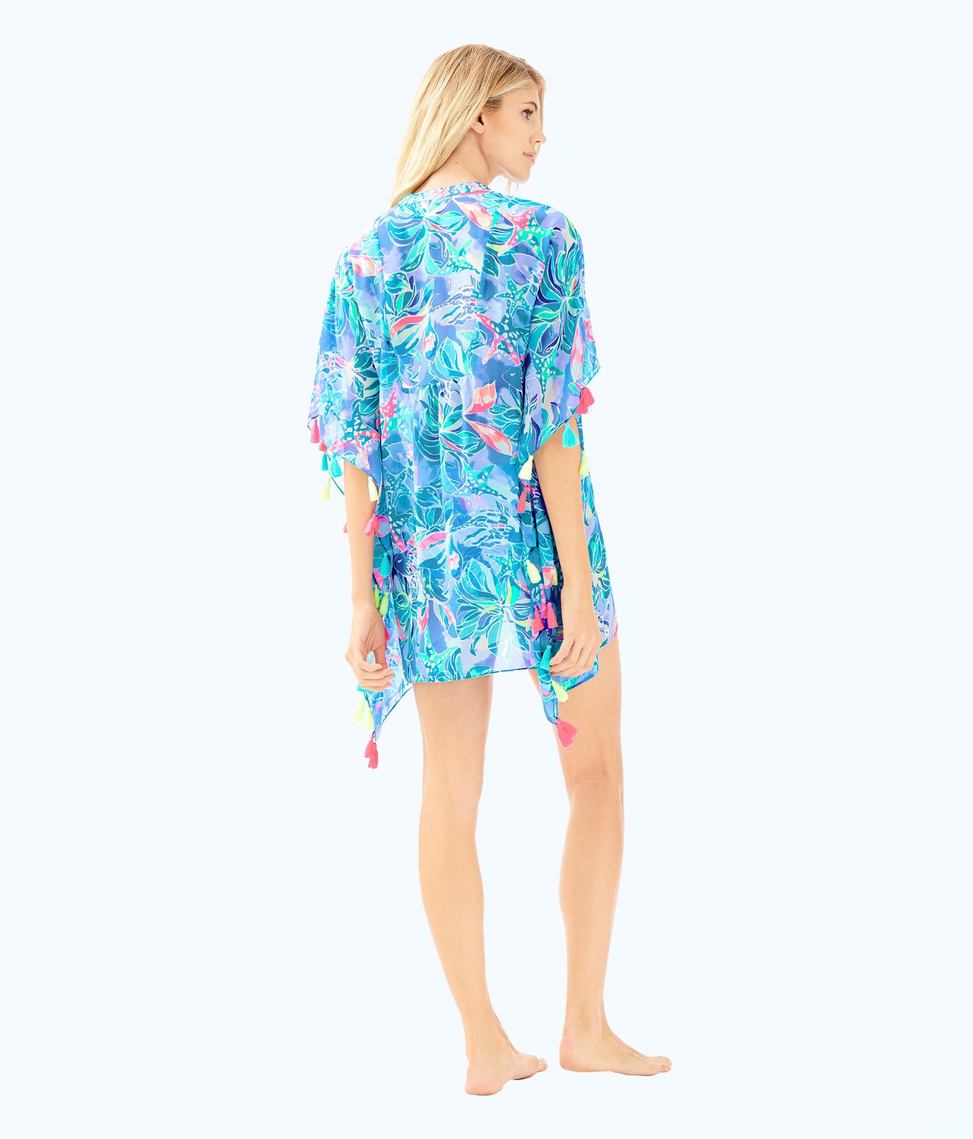 Lilly Pulitzer Chiffon Arline Cover Up In Blue Lyst