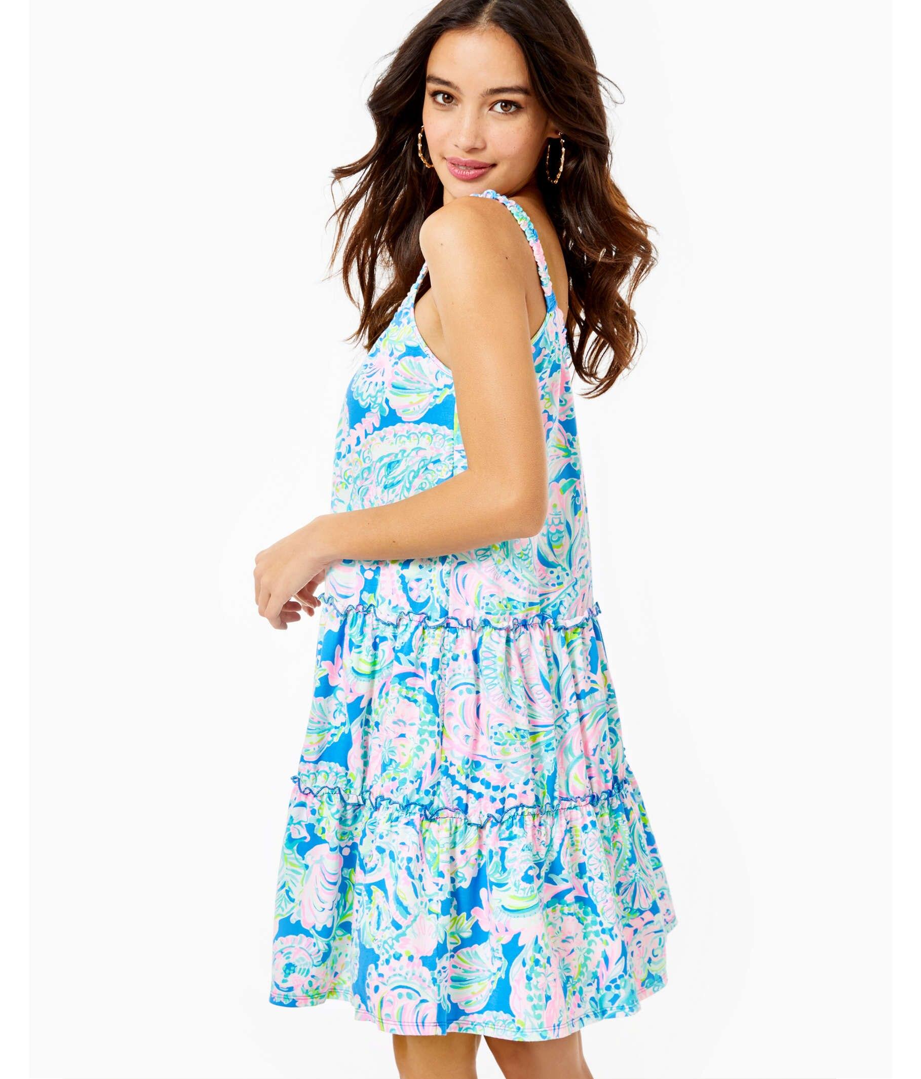 Lilly Pulitzer Cotton Loro Swing Dress in Blue - Lyst