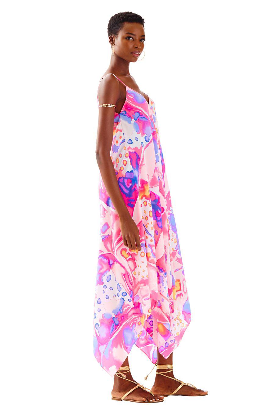 lilly pulitzer silk maxi dress