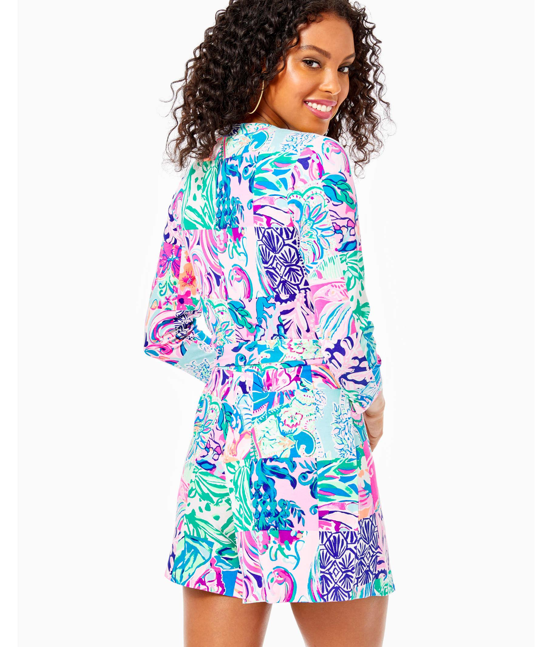 Lilly Pulitzer Synthetic Karlie Wrap Romper in Blue - Lyst