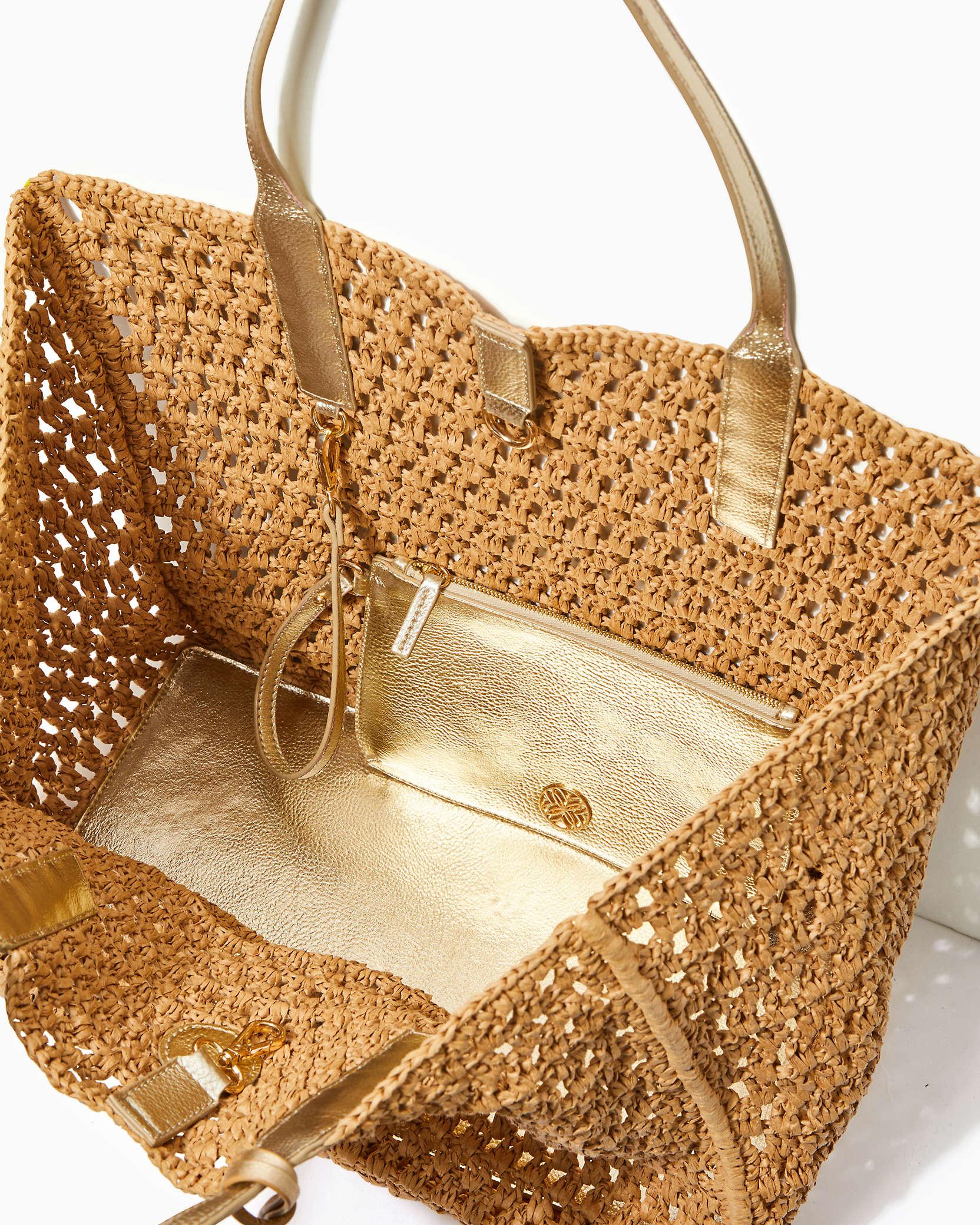 Lilly pulitzer straw handbags best sale