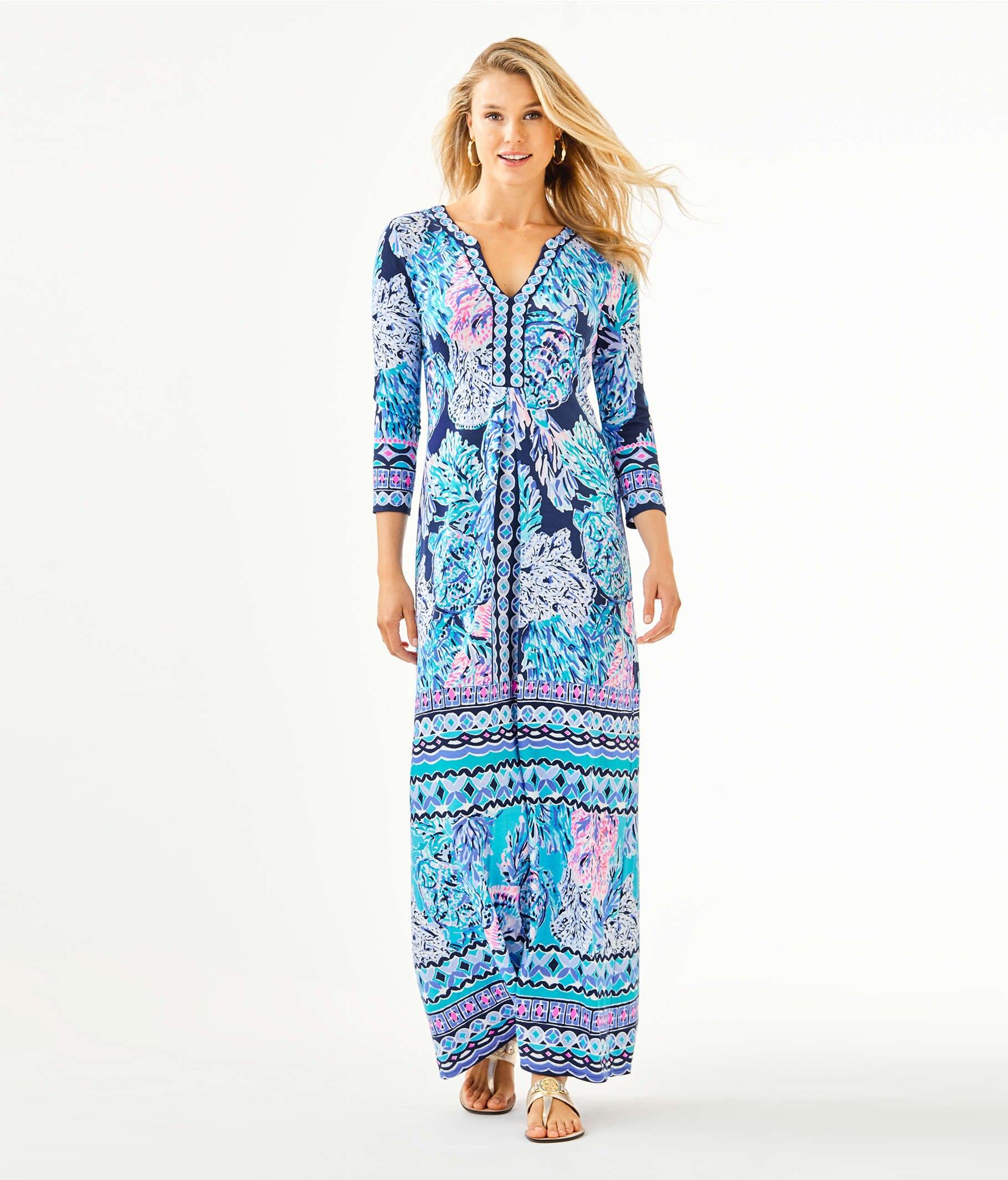 Lilly Pulitzer Melli Maxi Dress in Blue | Lyst