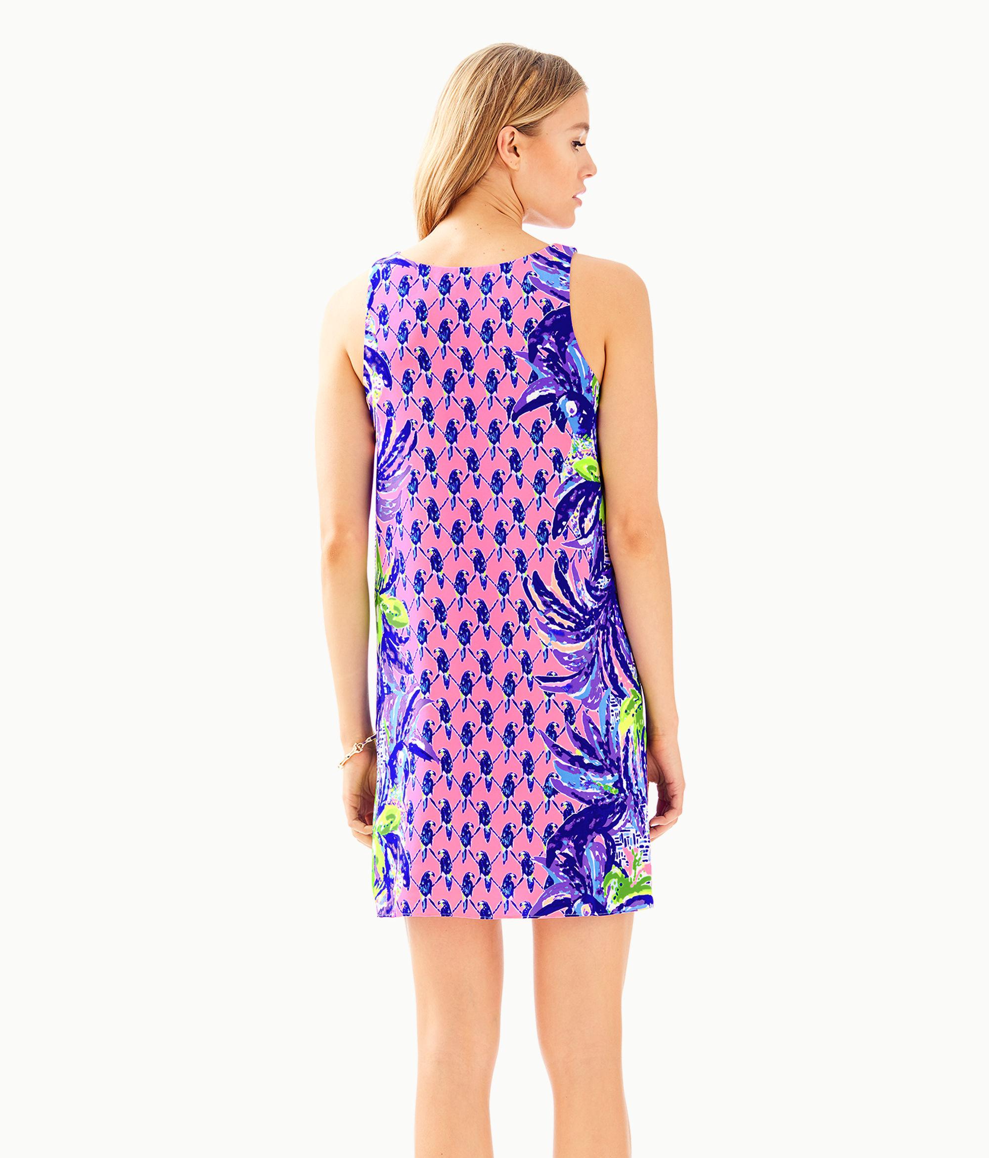 jackie silk shift dress