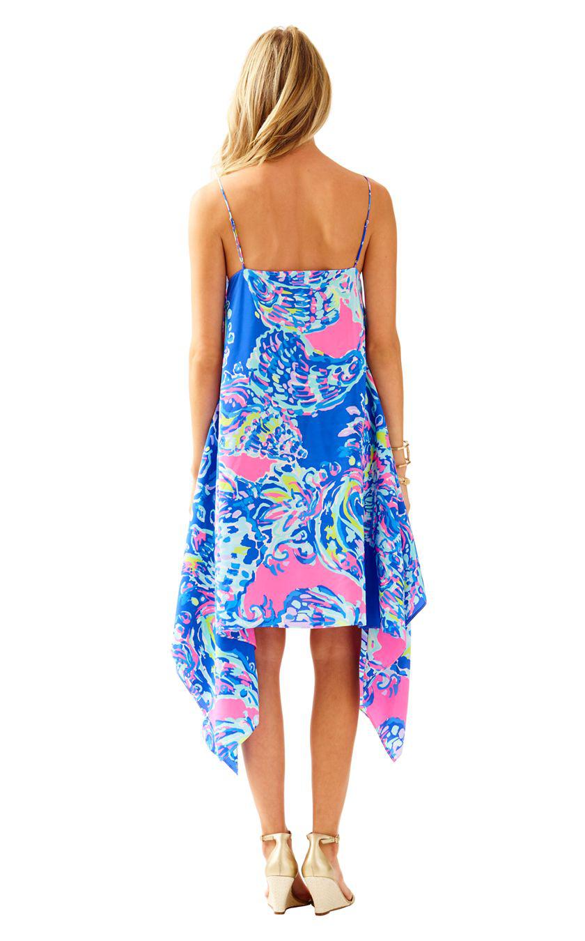 Lilly Pulitzer Kimi Silk Dress in Blue 